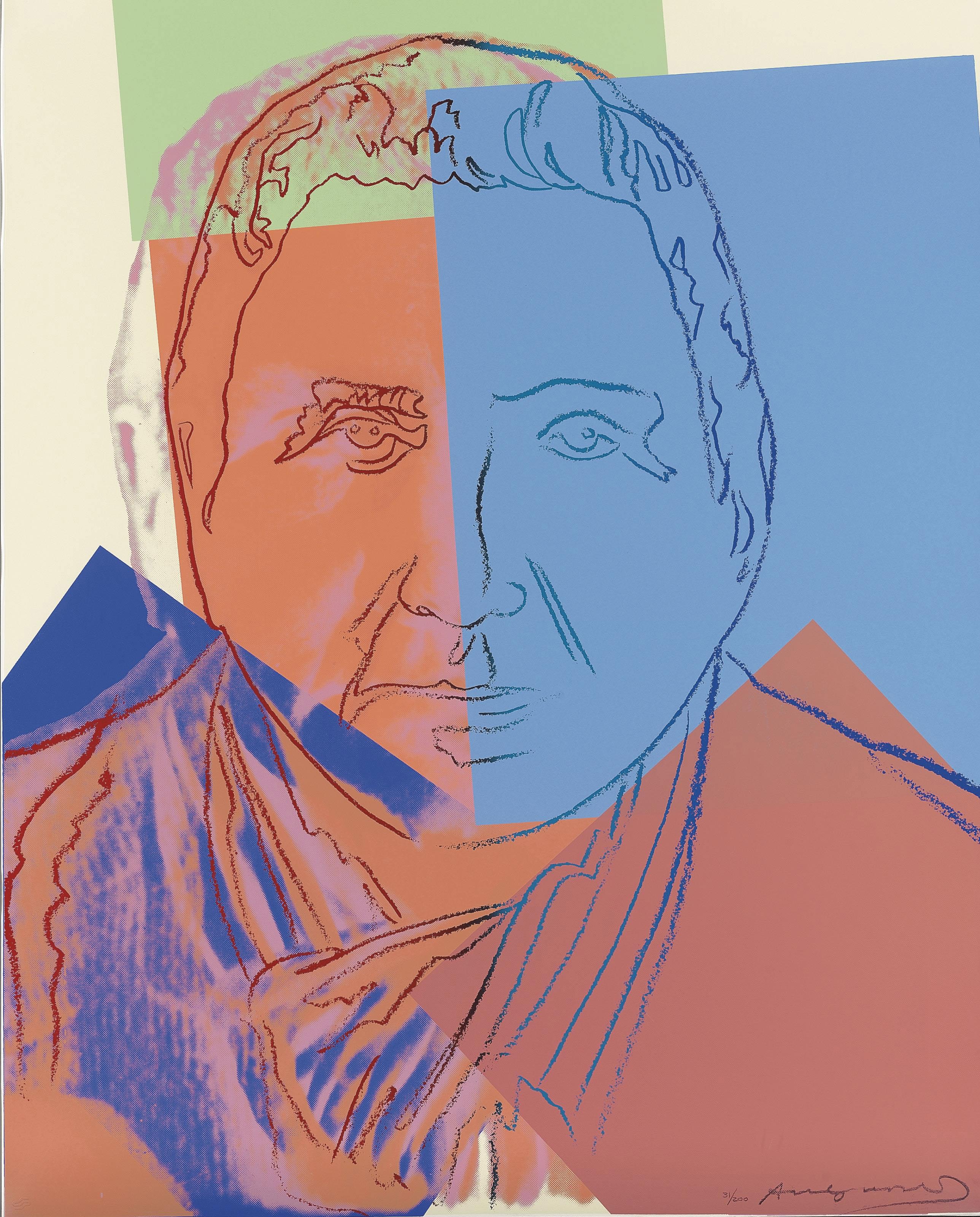Andy Warhol — Десять портретов евреев двадцатого века (F. & S. II.226-235), изображение 3