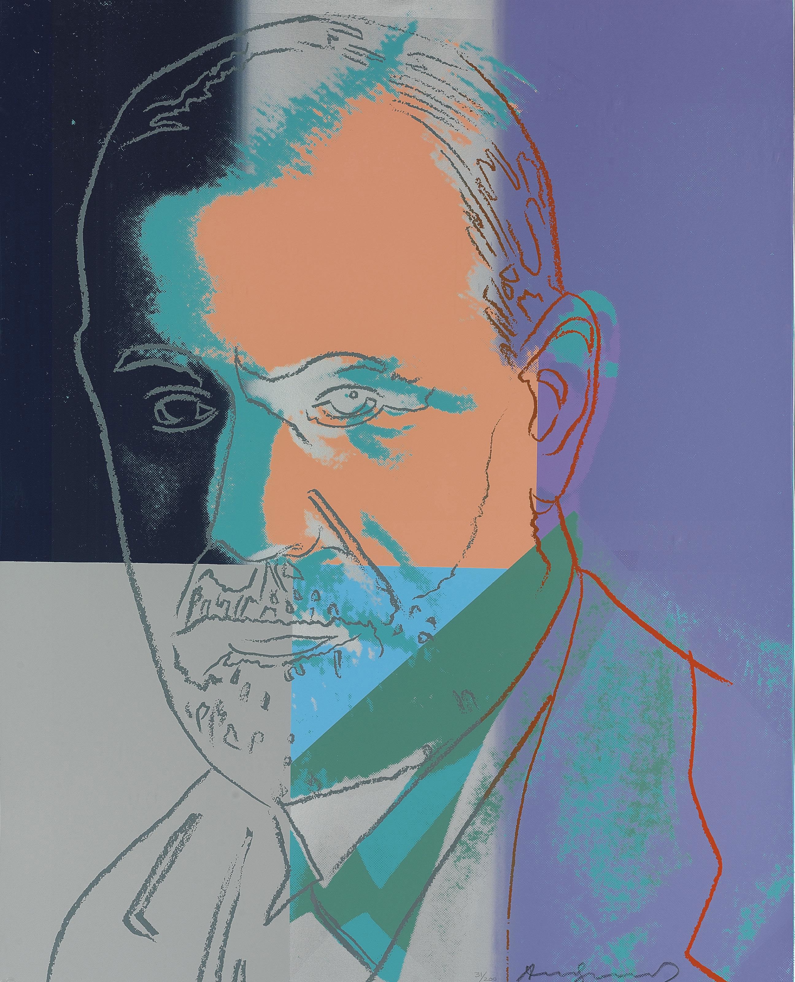 Andy Warhol — Десять портретов евреев двадцатого века (F. & S. II.226-235), изображение 10