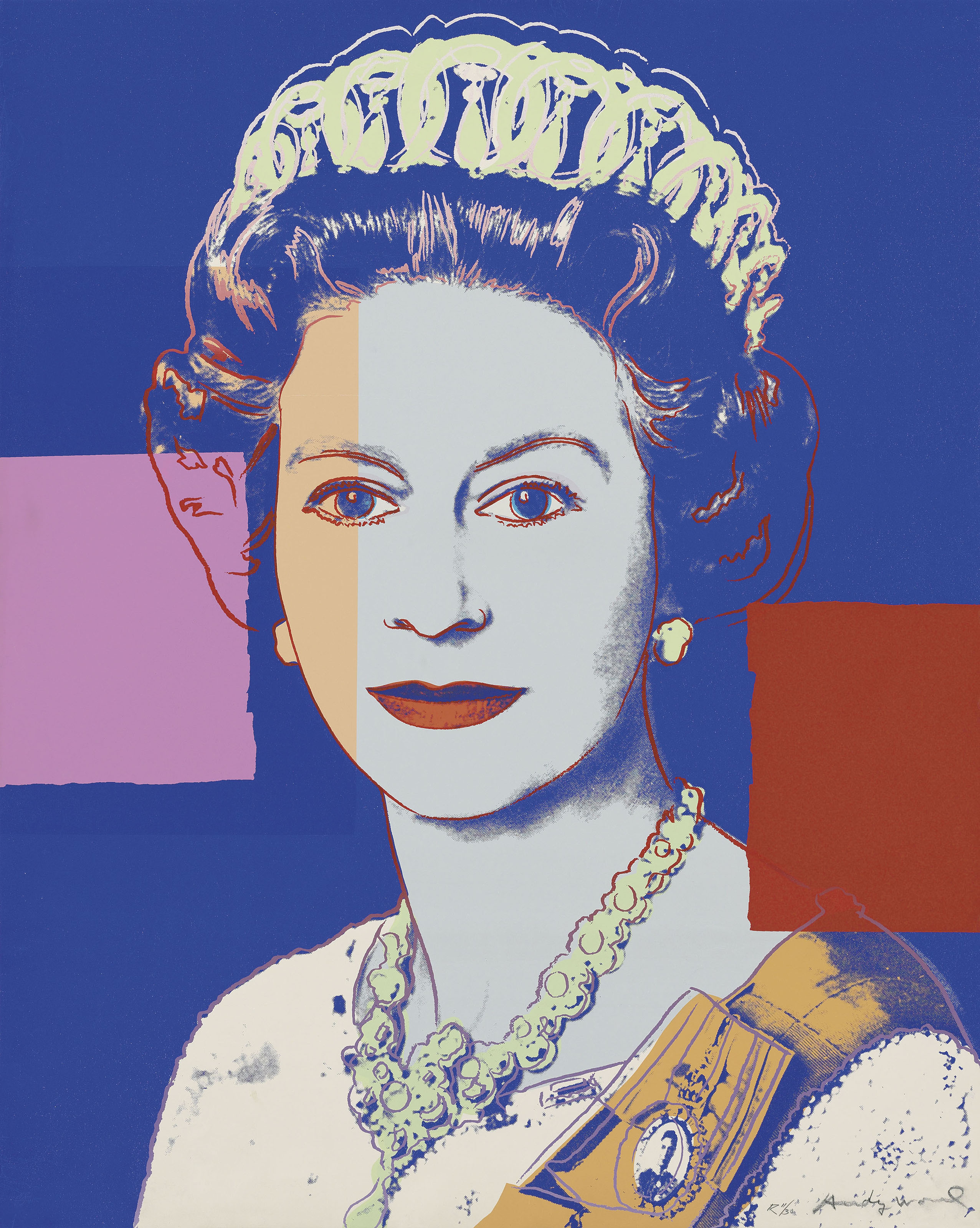 Andy Warhol — Королева Елизавета II, от: Reinging Queens (Королевское издание)