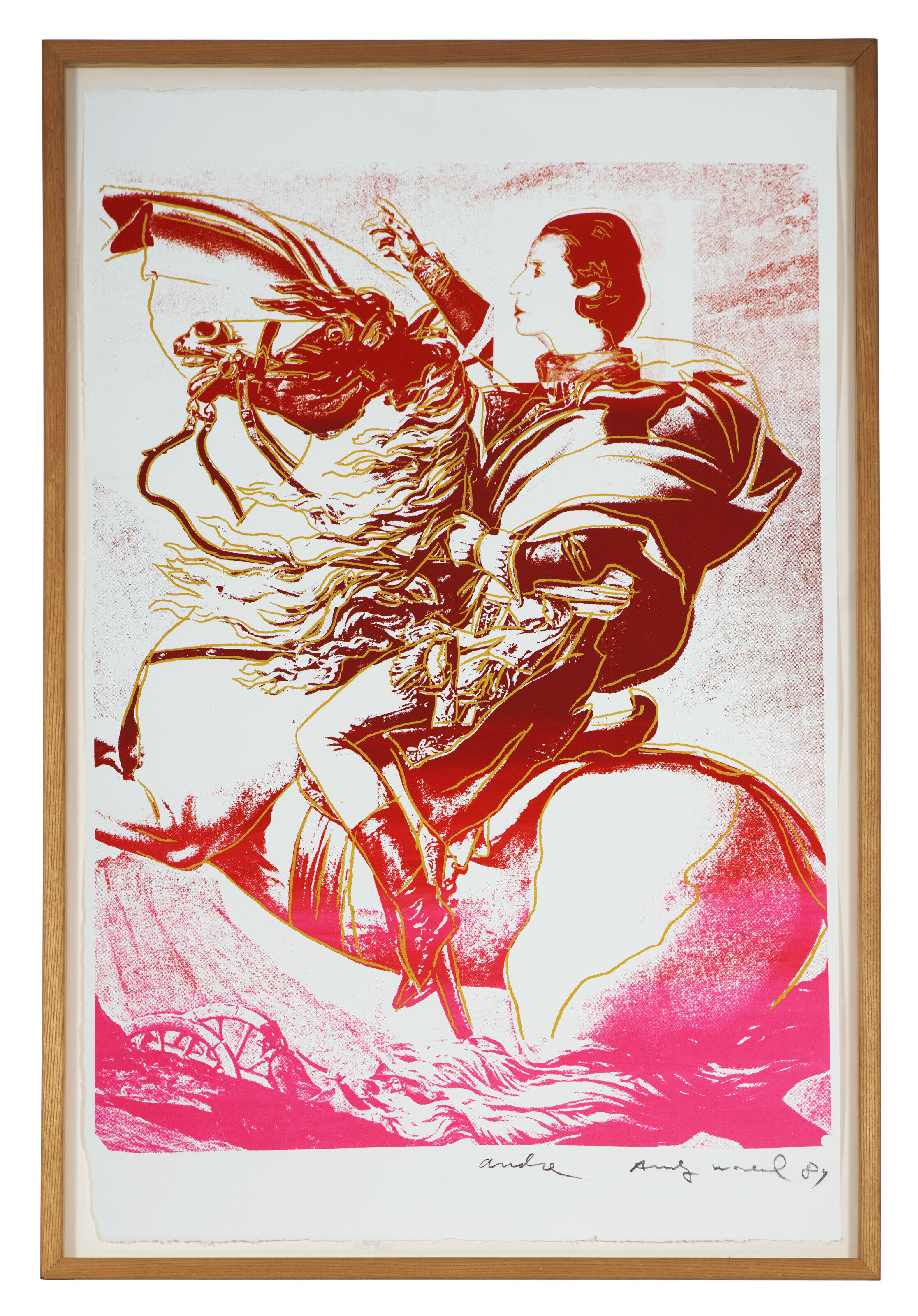 Andy Warhol — Диана Вриланд Безудержная (в честь Жака Луи Давида, Наполеона в Сенбернаре), изображение 2