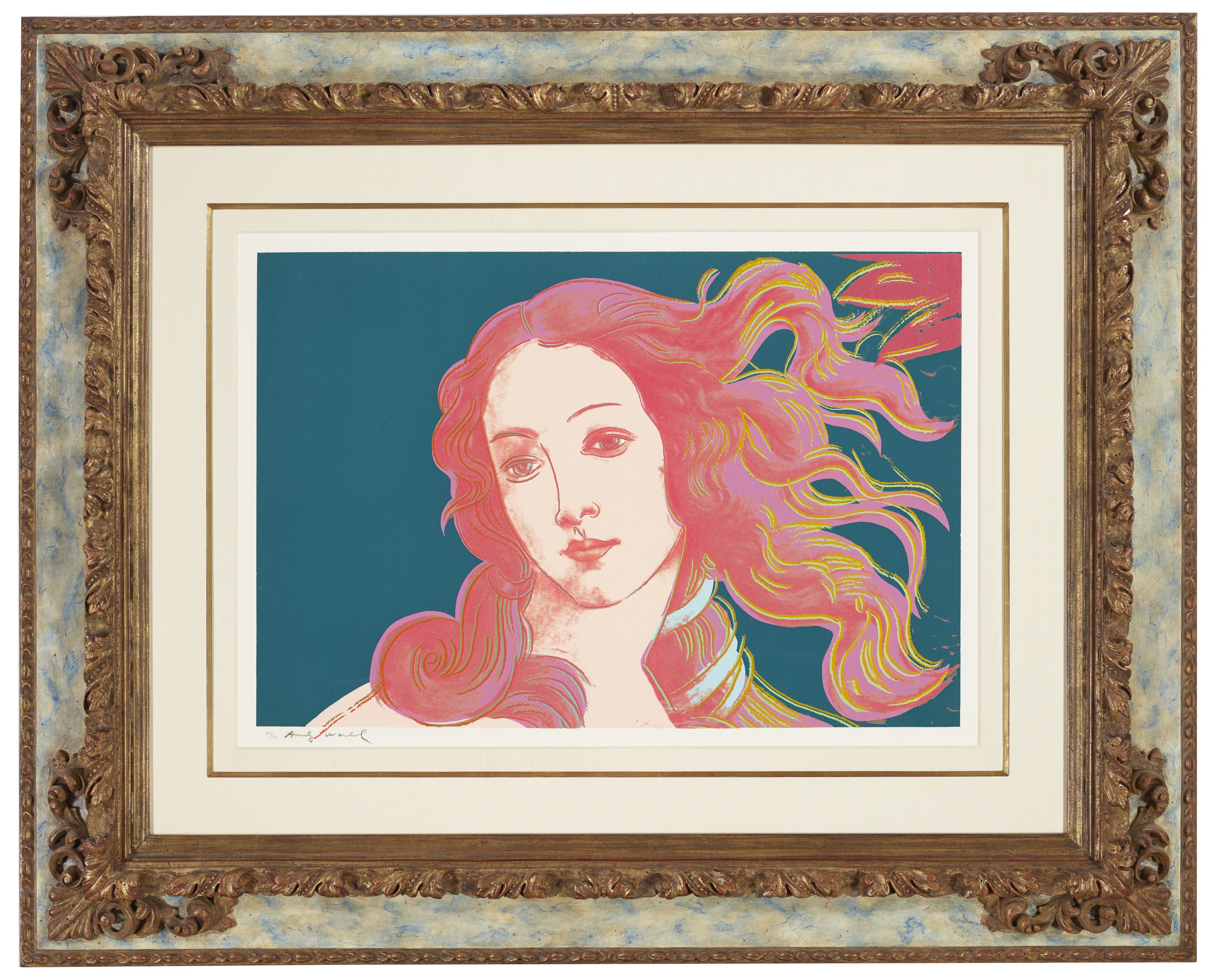Andy Warhol — Детали картин эпохи Возрождения (Сандро Боттичелли, "Рождение Венеры", 1482) : одна гравюра, изображение 2