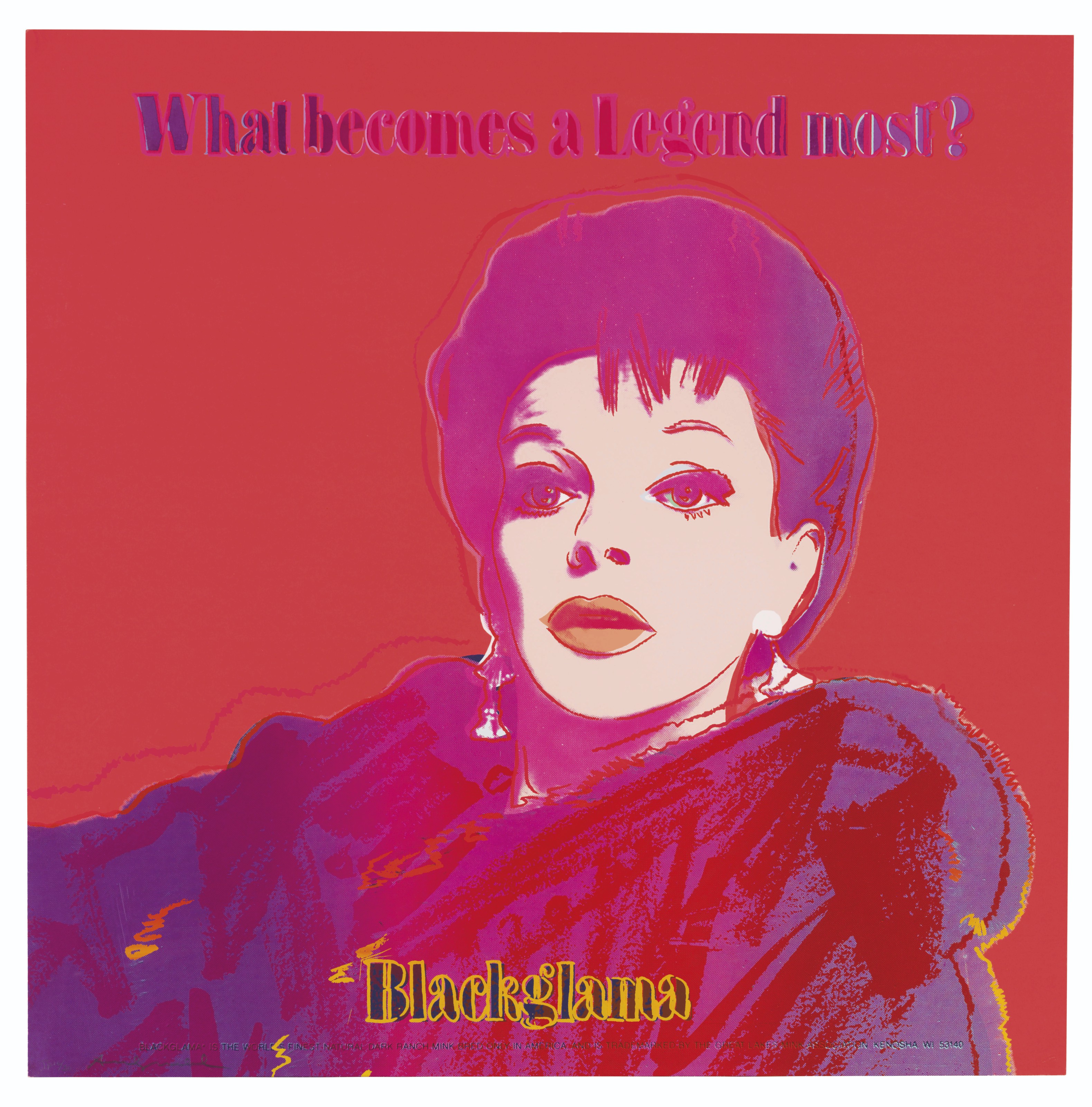 Andy Warhol — Черная Глама (Джуди Гарленд), из рекламы