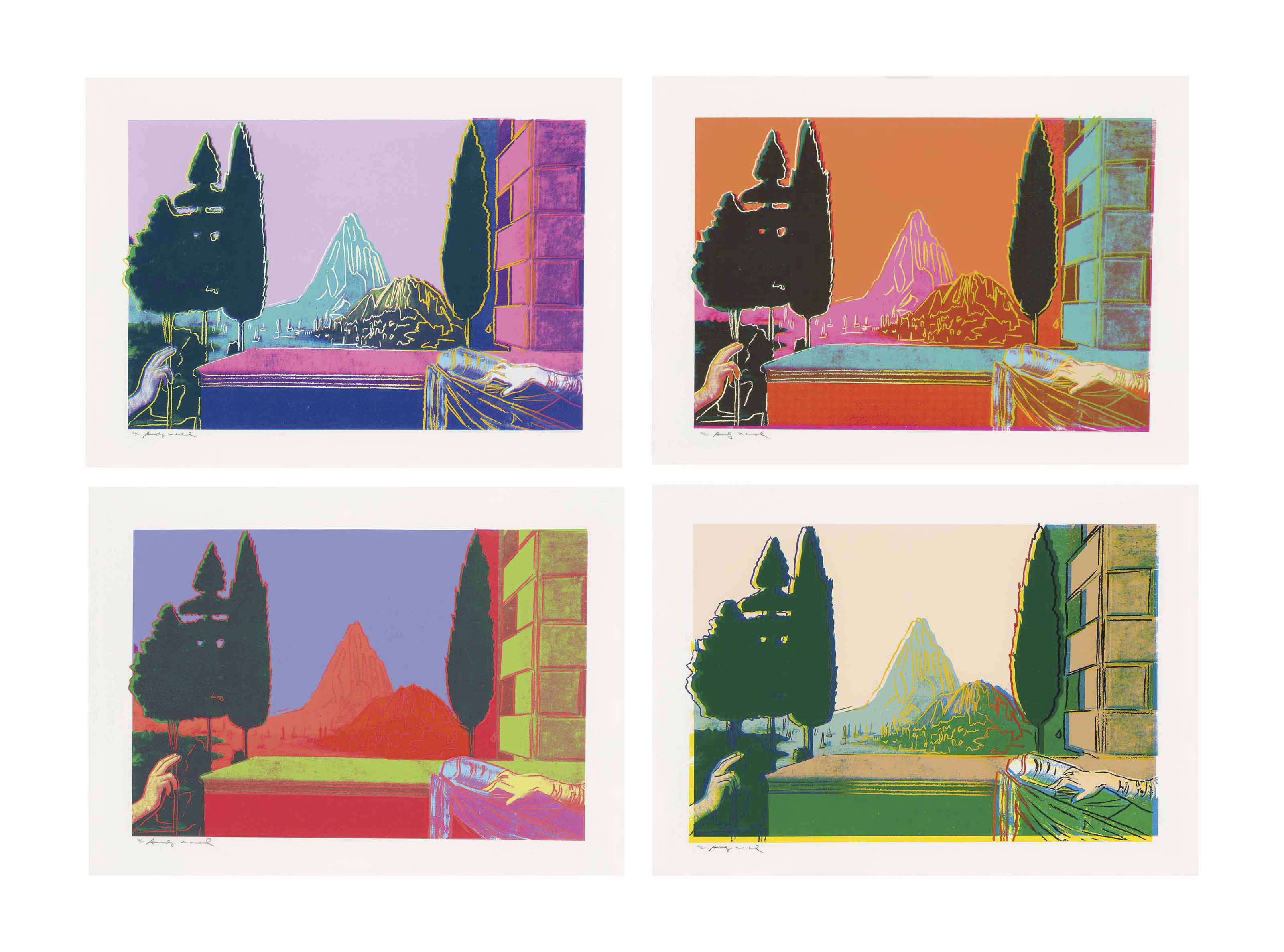 Andy Warhol — Детали картин эпохи Возрождения (Леонардо да Винчи, "Благовещение", 1472), изображение 1