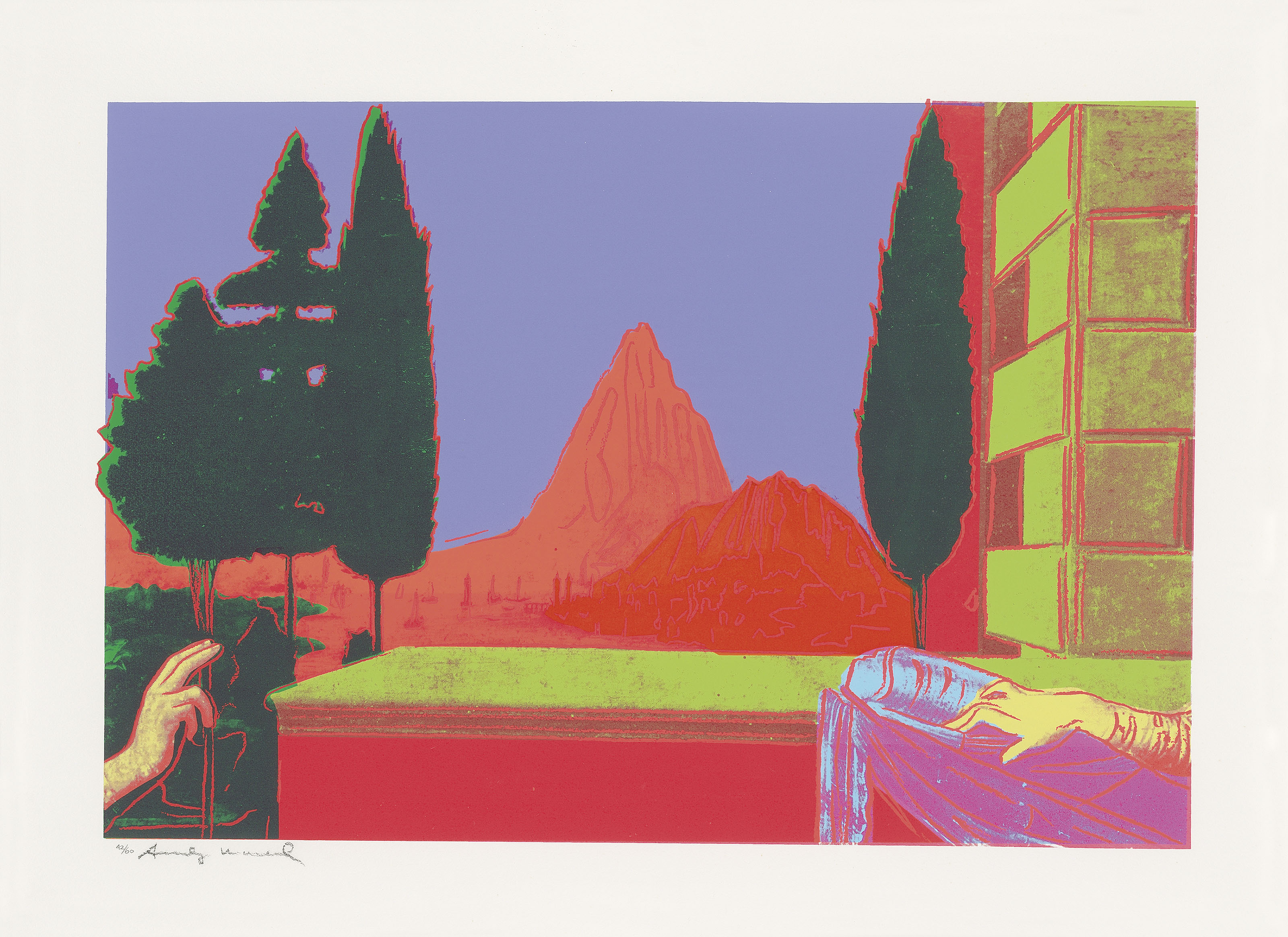 Andy Warhol — Детали картин эпохи Возрождения (Леонардо да Винчи, "Благовещение", 1472), изображение 4