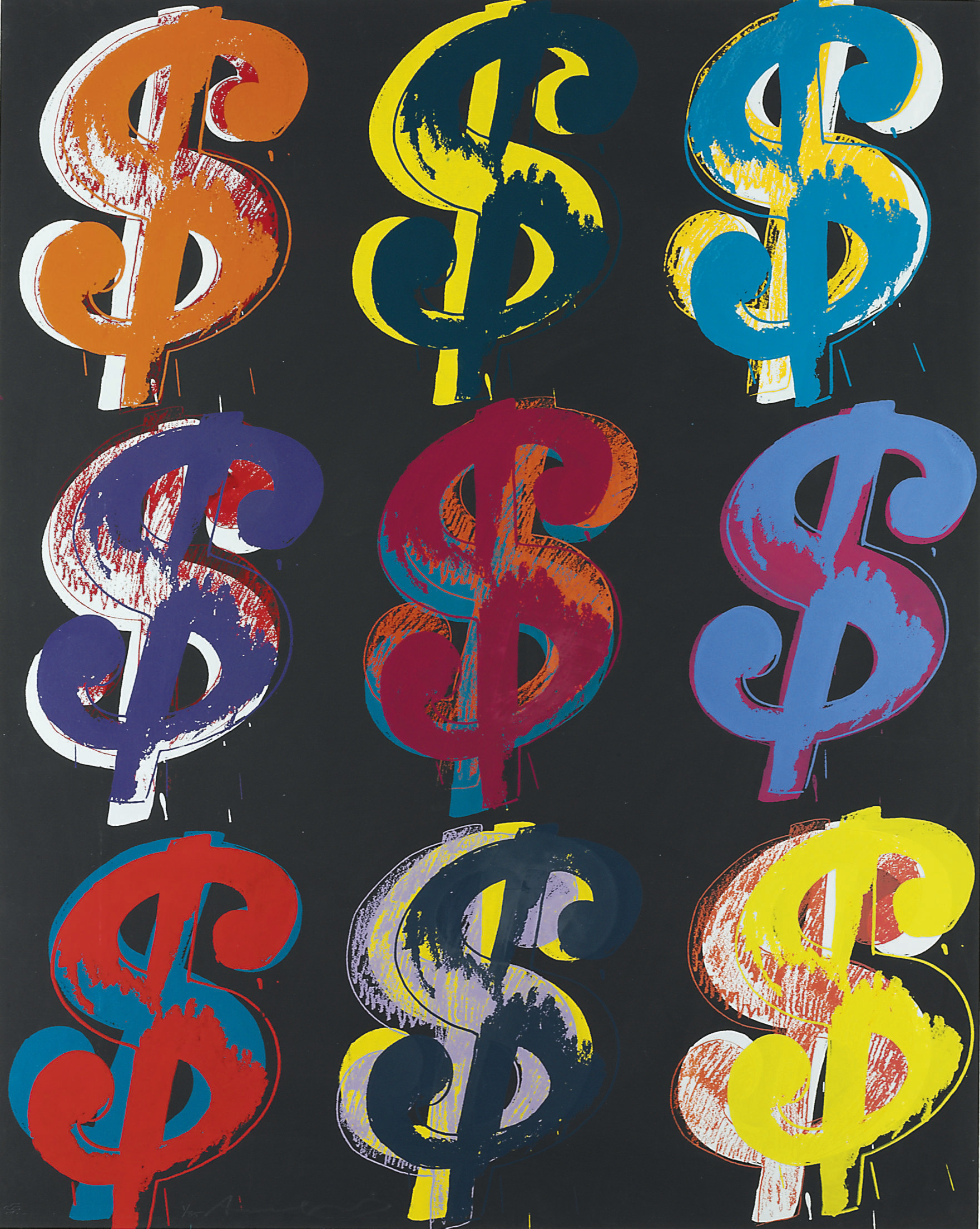 Andy Warhol — $ (9) (см. F. & S. II.285-6)