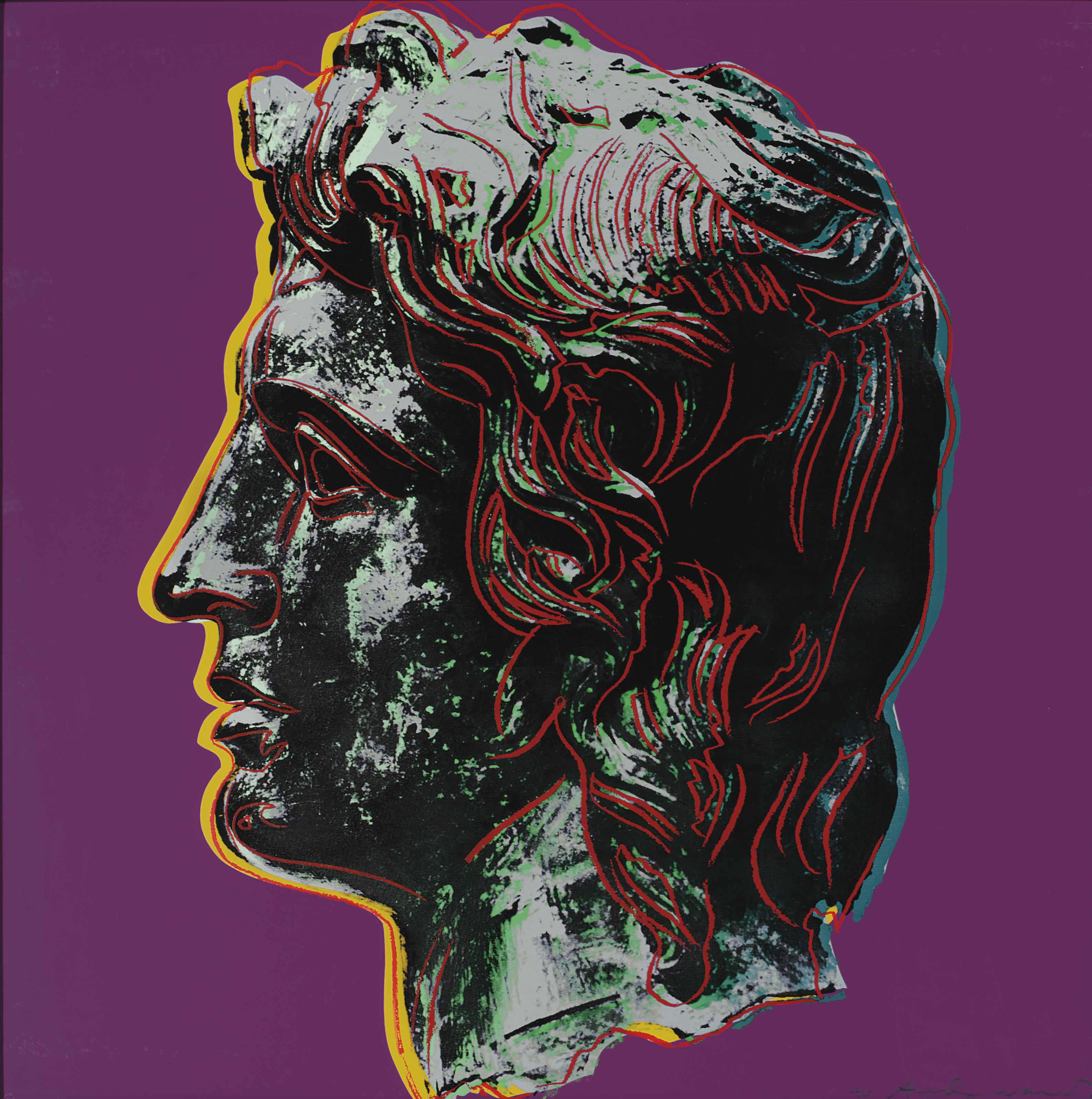 Andy Warhol — Александр Македонский : одна тарелка
