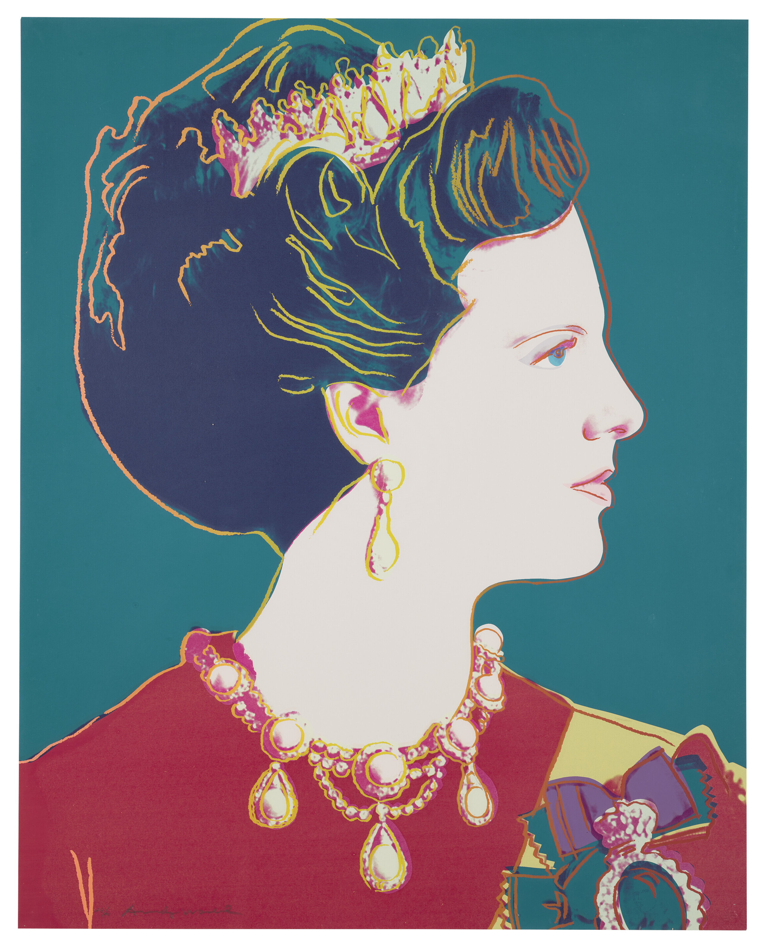Andy Warhol — Королева Дании Маргрете II, от : Правящие королевы