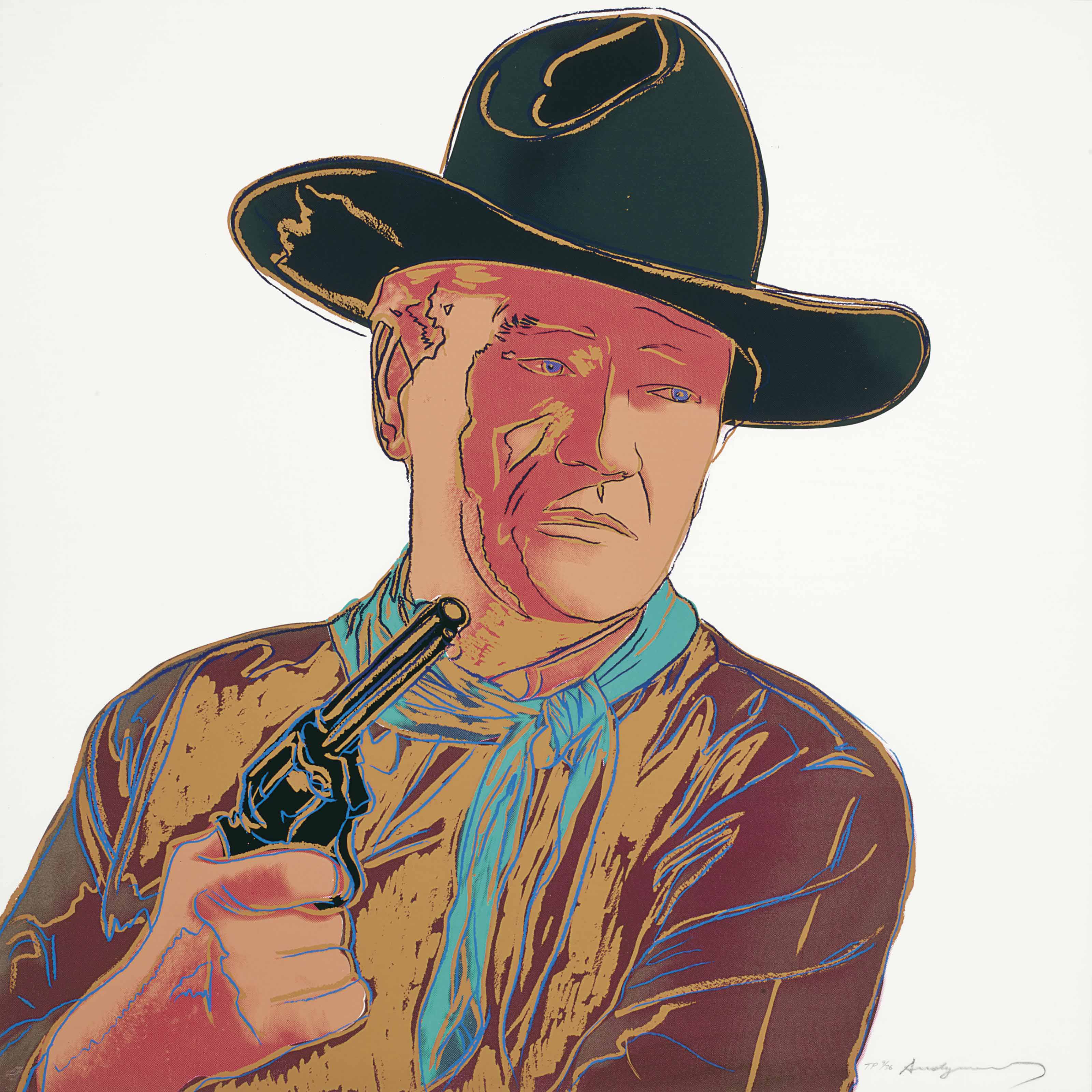 Andy Warhol — Джон Уэйн из "Ковбоев и индейцев" (см. F. & S. IIB.377)