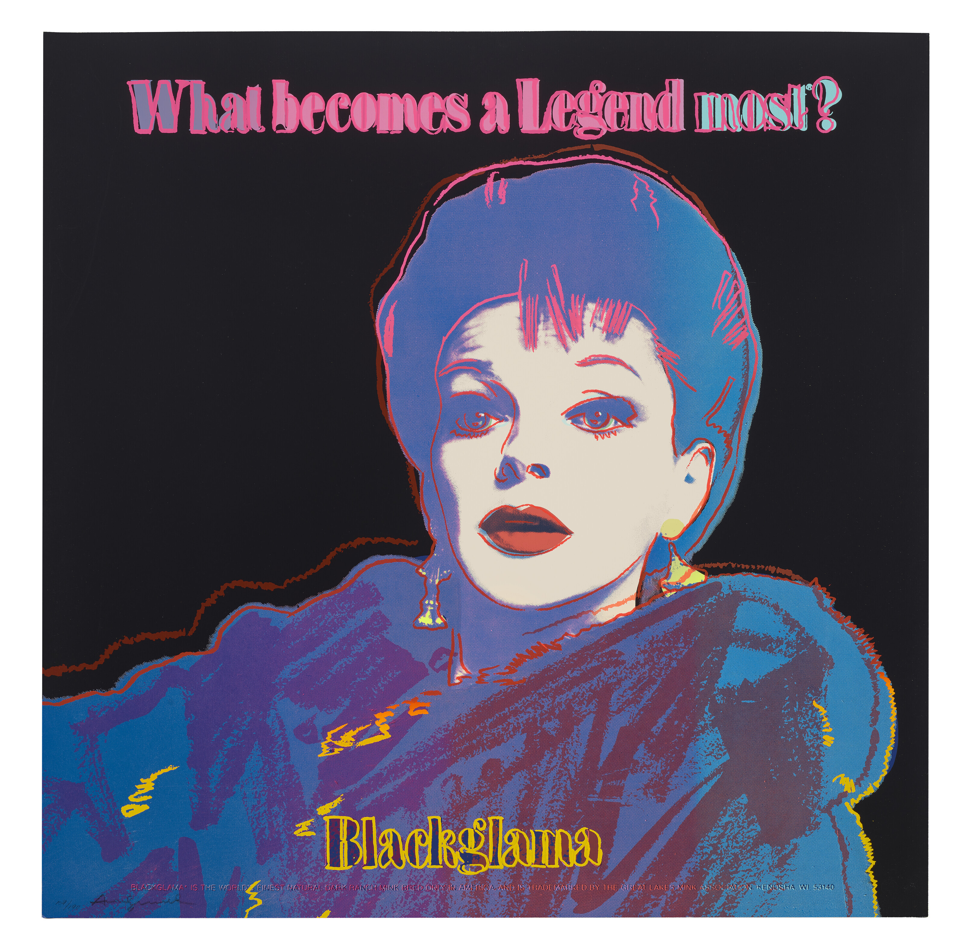 Andy Warhol — Черная Глама (Джуди Гарленд), из рекламы