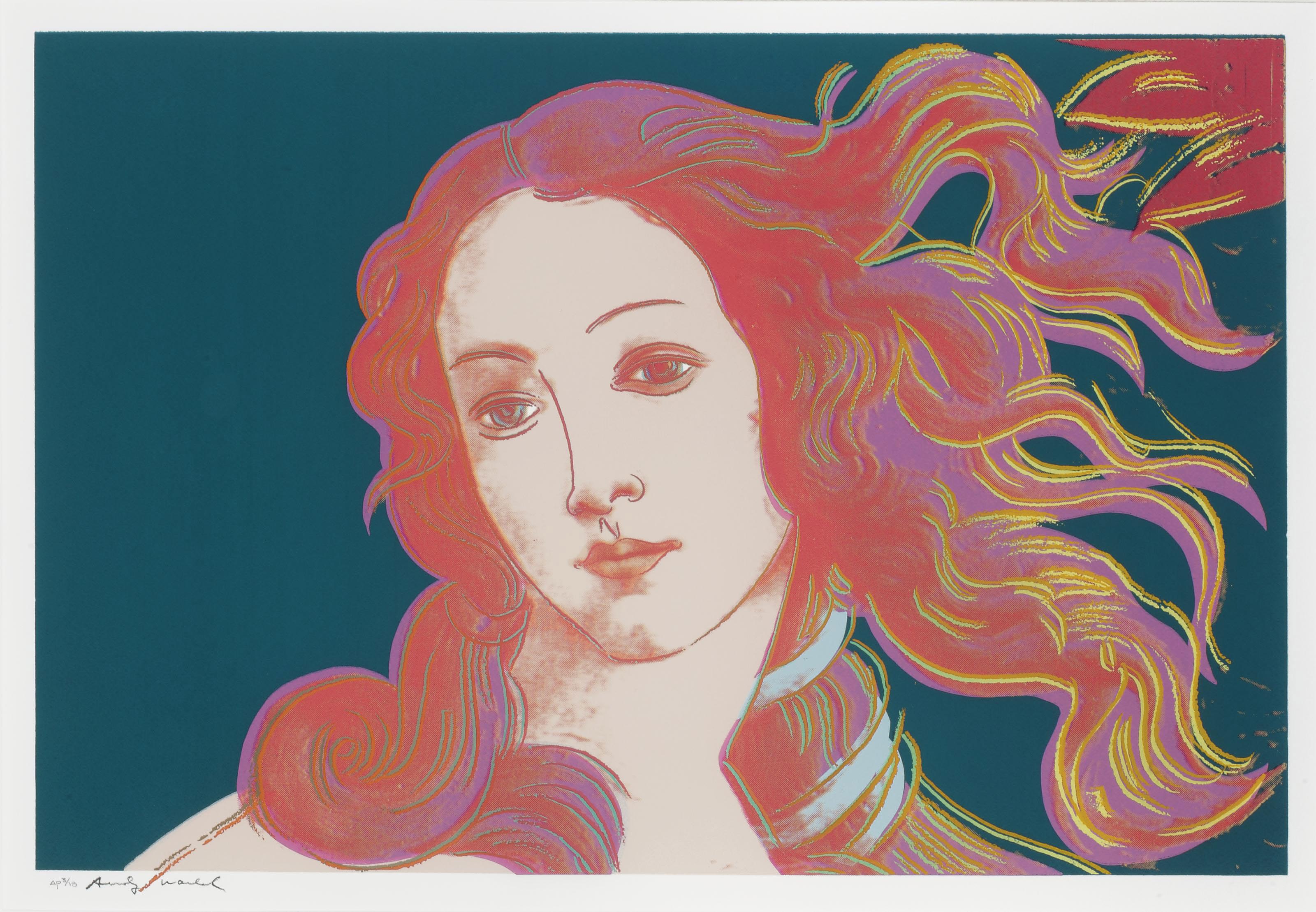 Andy Warhol — Детали картин эпохи Возрождения (Сандро Боттичелли, "Рождение Венеры") : одна пластина (F. & S. II.316)