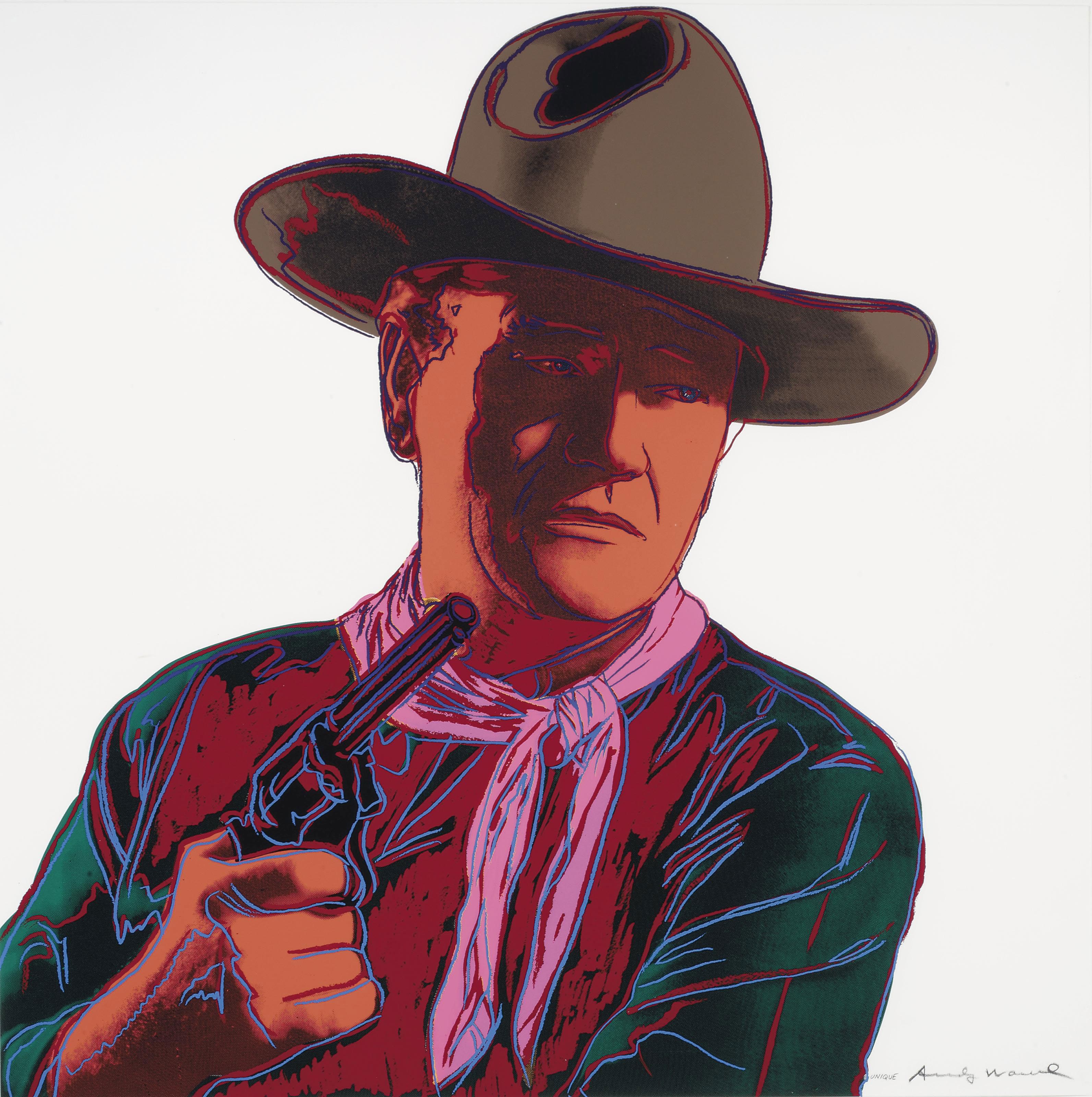 Andy Warhol — Джон Уэйн из "Ковбоев и индейцев" (F. & S. II.377)