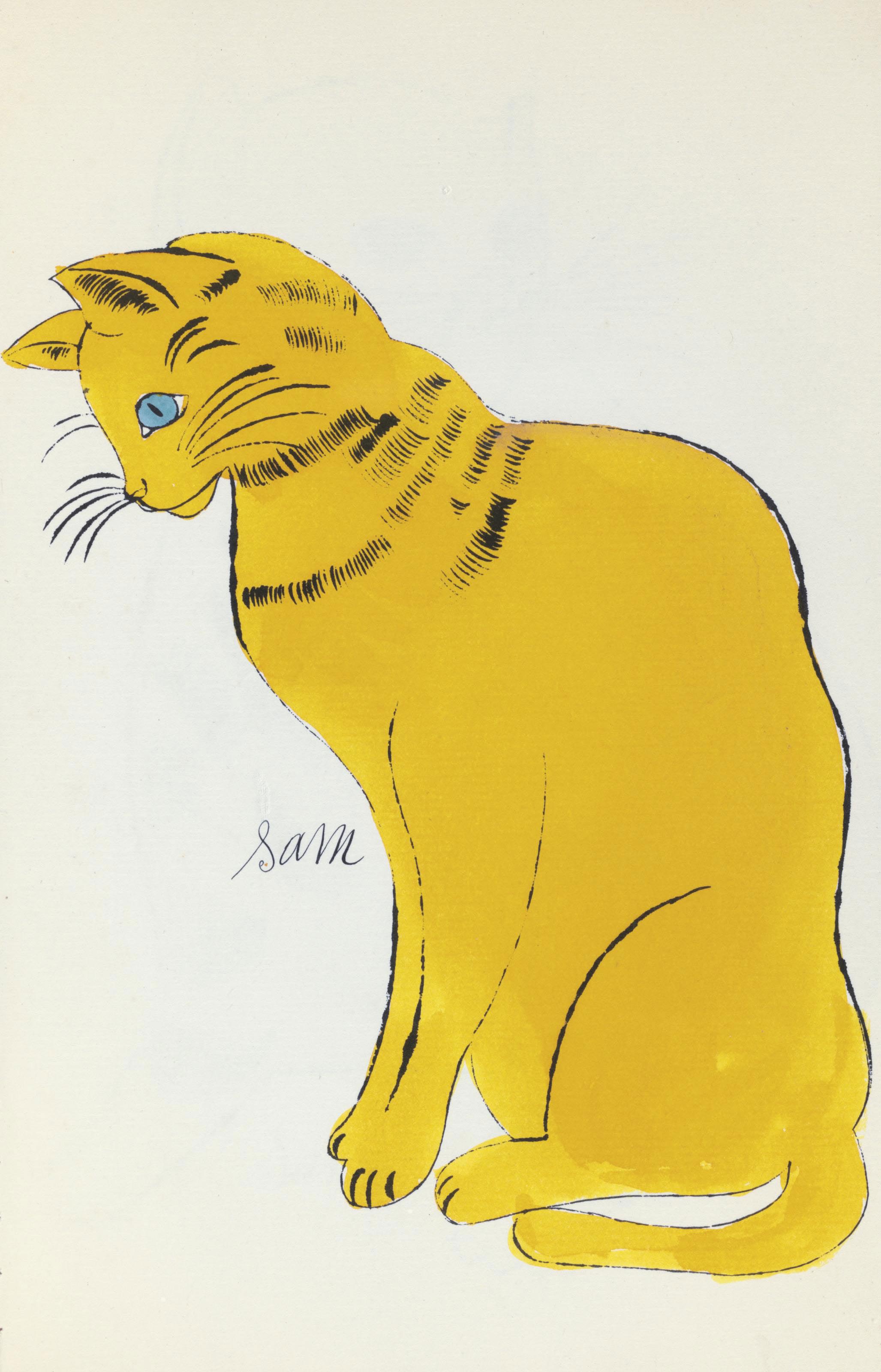 Andy Warhol — 25 кошек по имени Сэм и одна голубая киска, Энди Уорхол, Нью-Йорк, около 1954 года (Feldman & Schellman IV.52A-68A), изображение 2