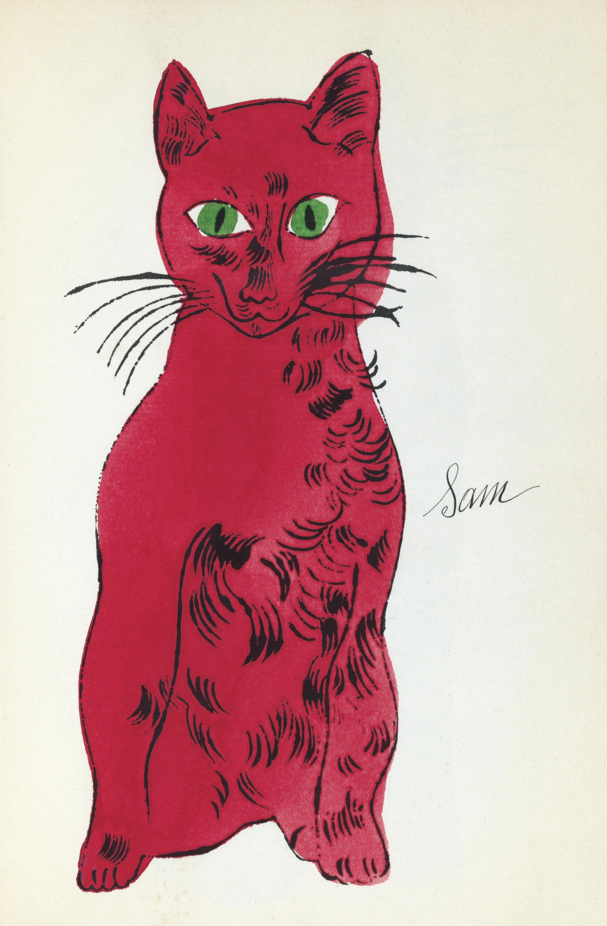 Andy Warhol — 25 кошек по имени Сэм и одна голубая киска, Энди Уорхол, Нью-Йорк, около 1954 года (Feldman & Schellman IV.52A-68A), изображение 4