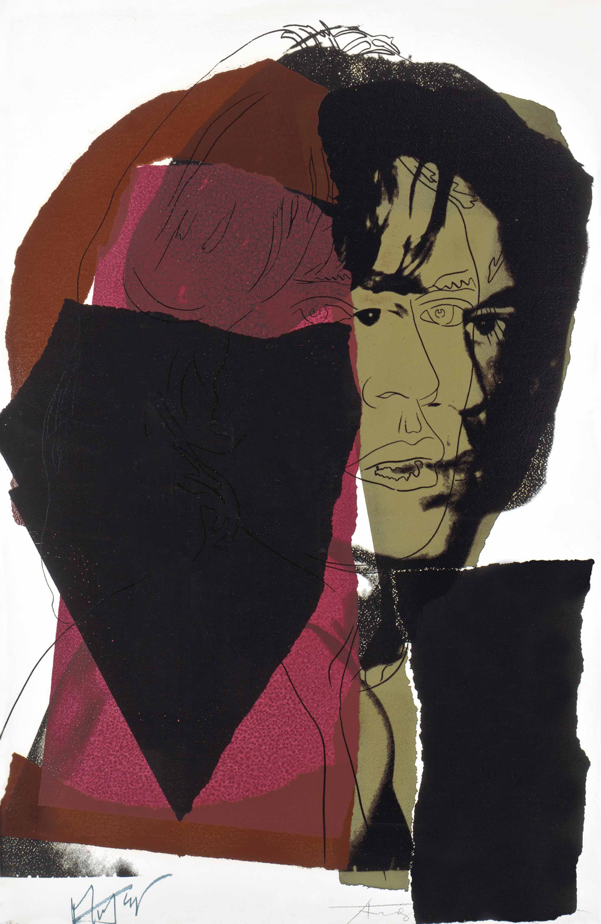 Andy Warhol — Мик Джаггер: одна тарелка