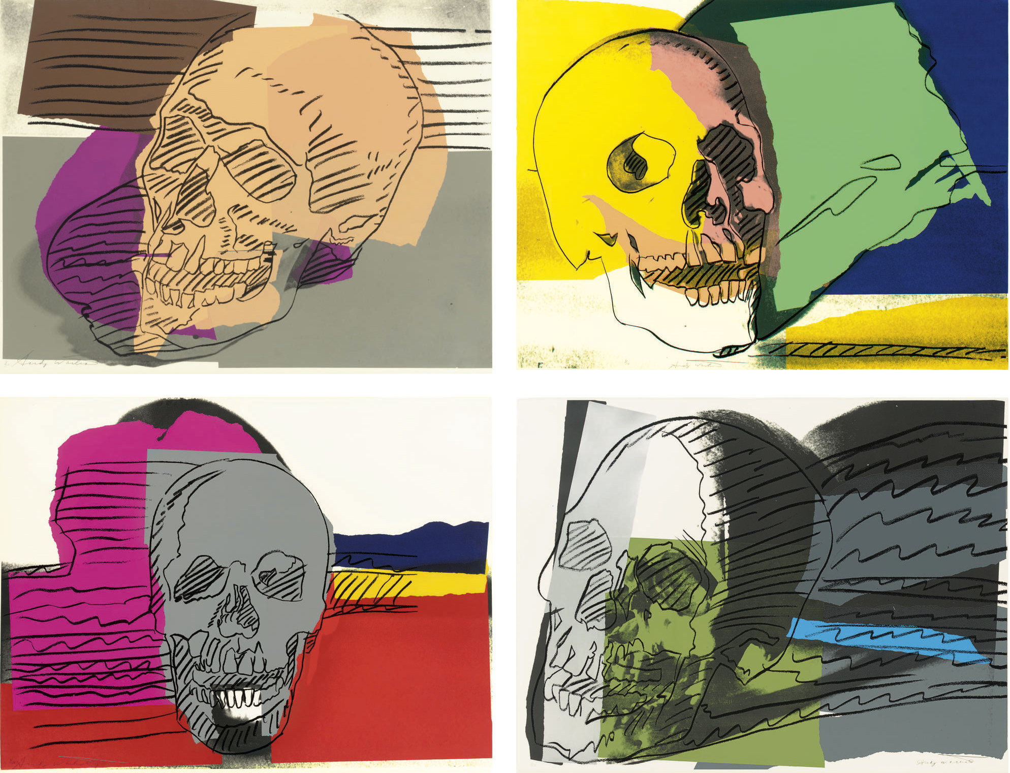 Andy Warhol — Черепа (F. & S. II.157-60)