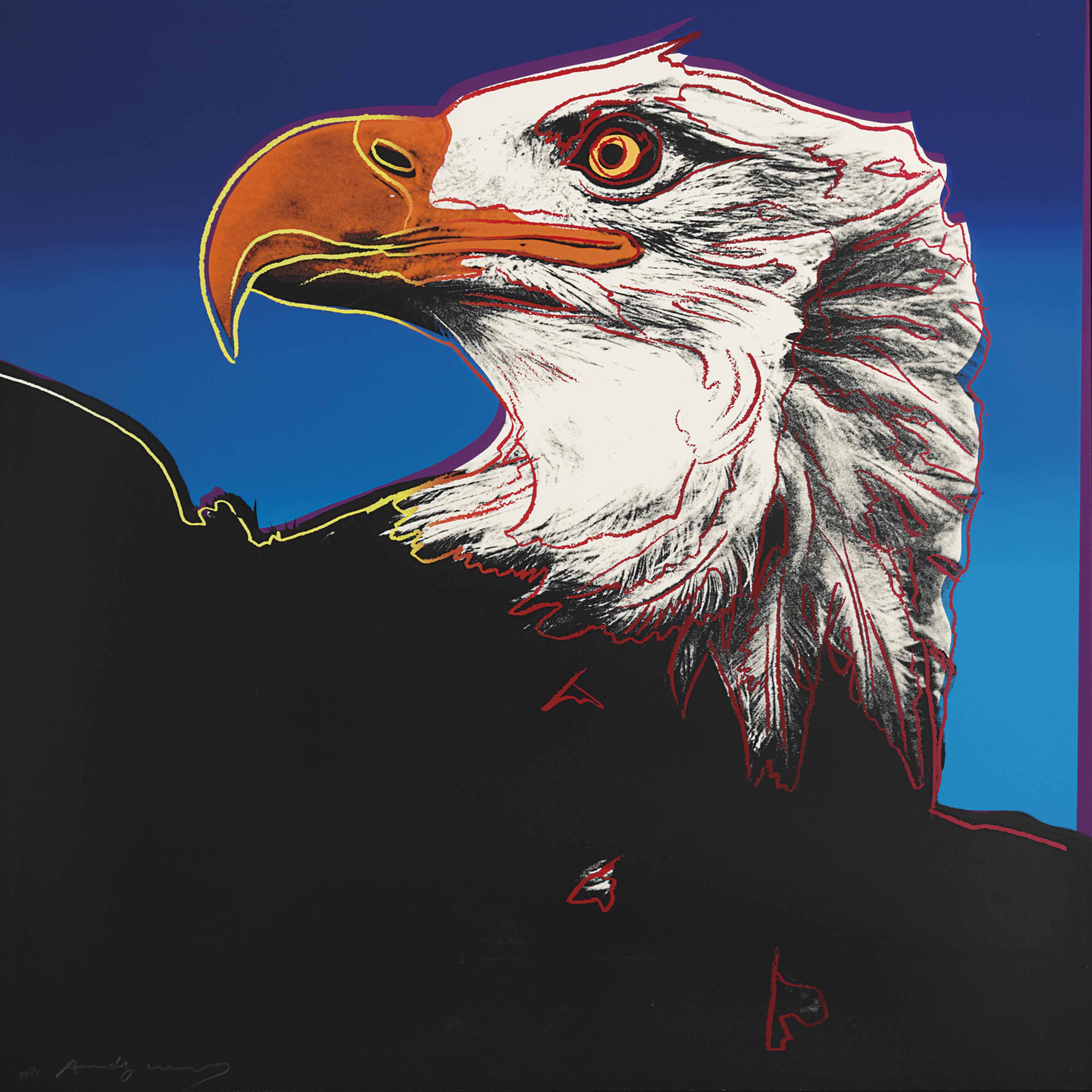 Andy Warhol — Белоголовый орлан, относящийся к исчезающим видам (F. & S. II.296)