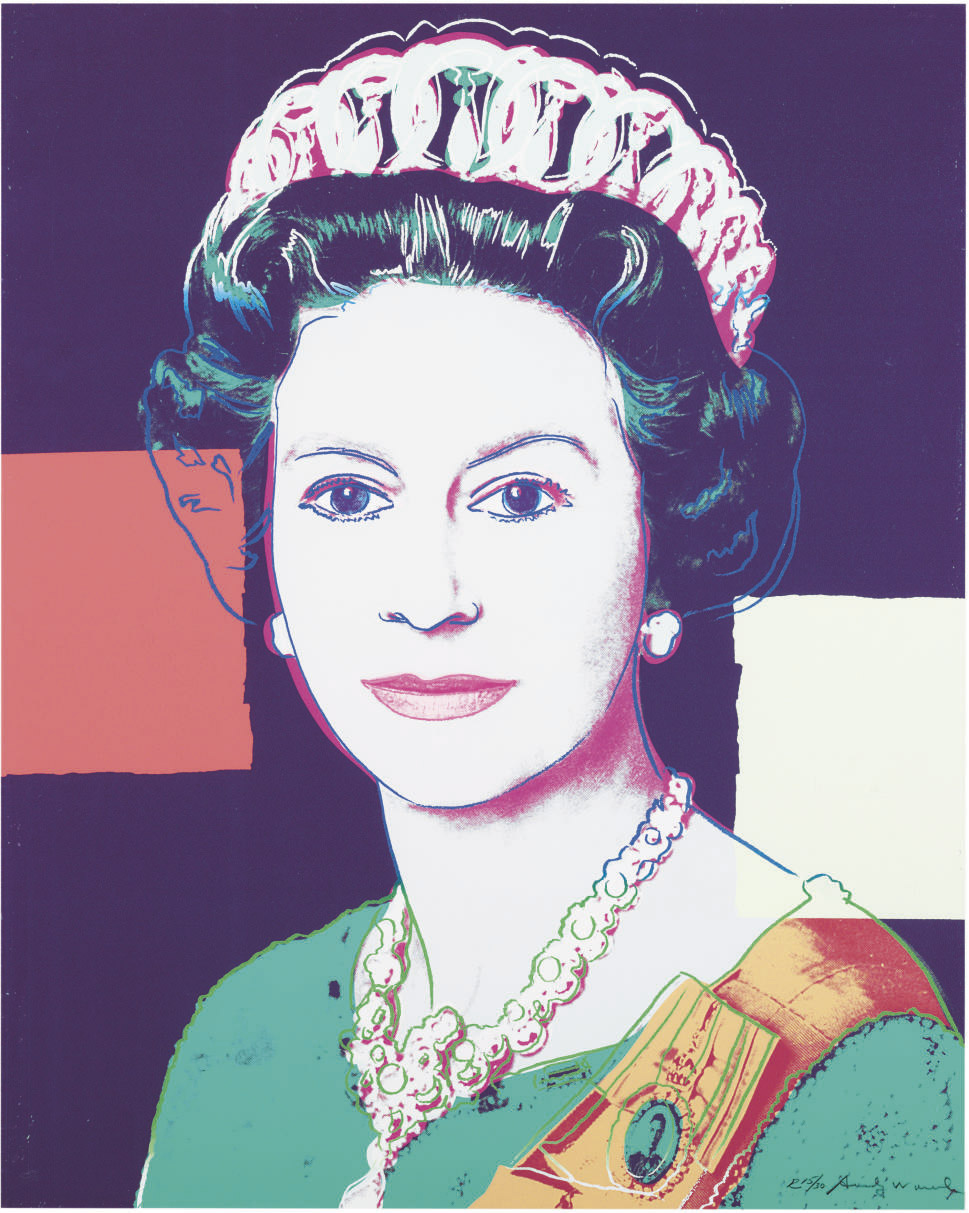 Andy Warhol — Королева Соединенного Королевства Елизавета II из серии "Царствующие королевы" (Королевское издание) (F. & S. II.335A)