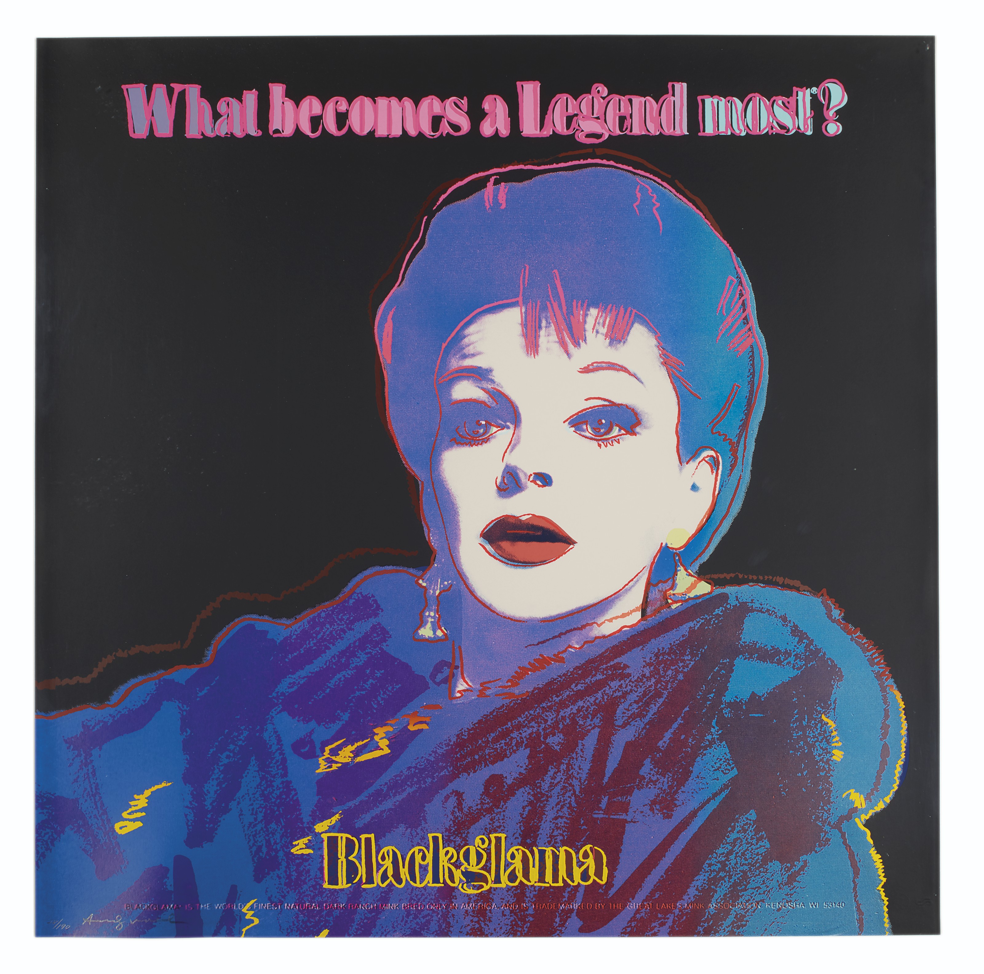 Andy Warhol — Черная Глама (Джуди Гарленд), из рекламы