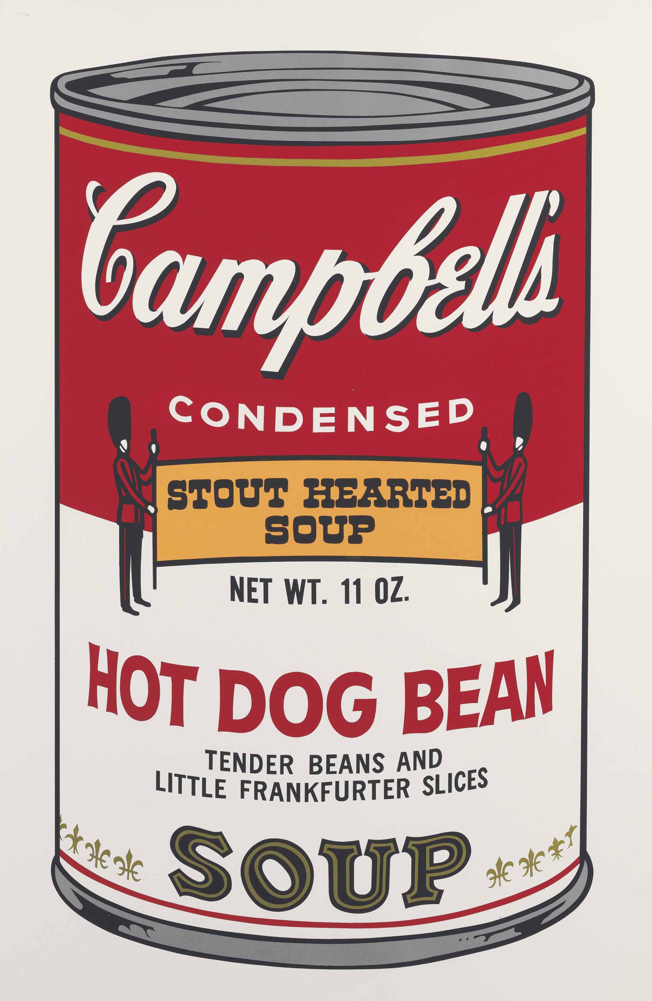 Andy Warhol — Хот-дог с фасолью от Campbell's Soup II