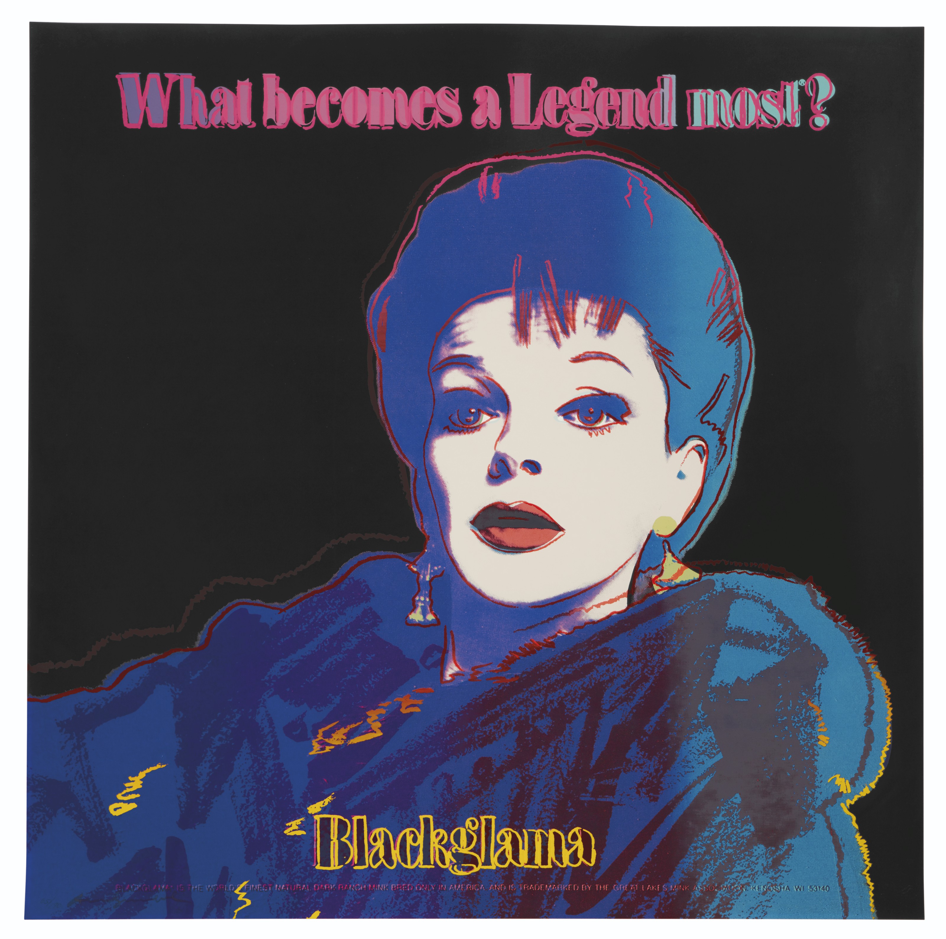 Andy Warhol — Черная Глама (Джуди Гарленд), из рекламы