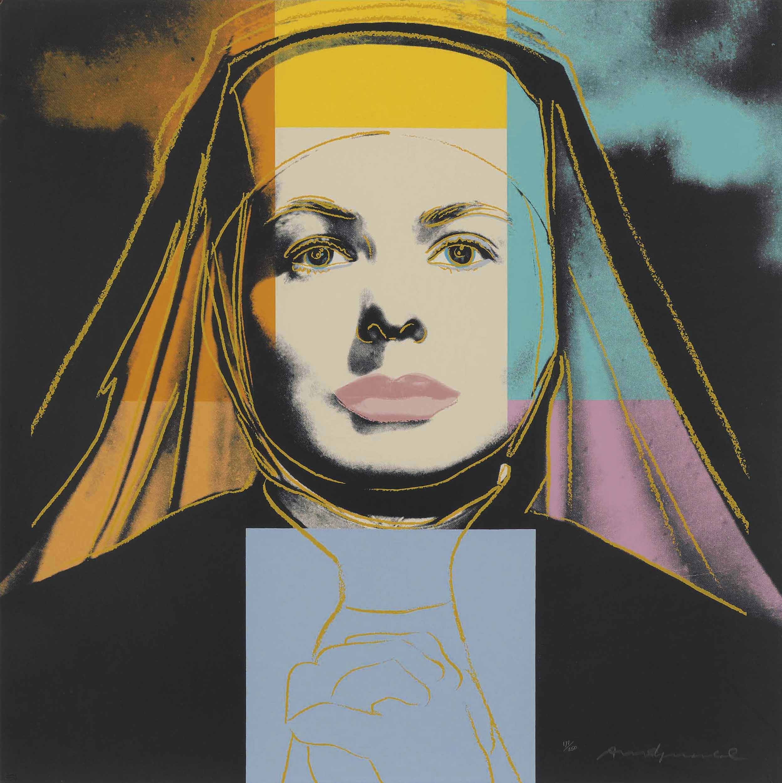 Andy Warhol — Монахиня, от Ингрид Бергман