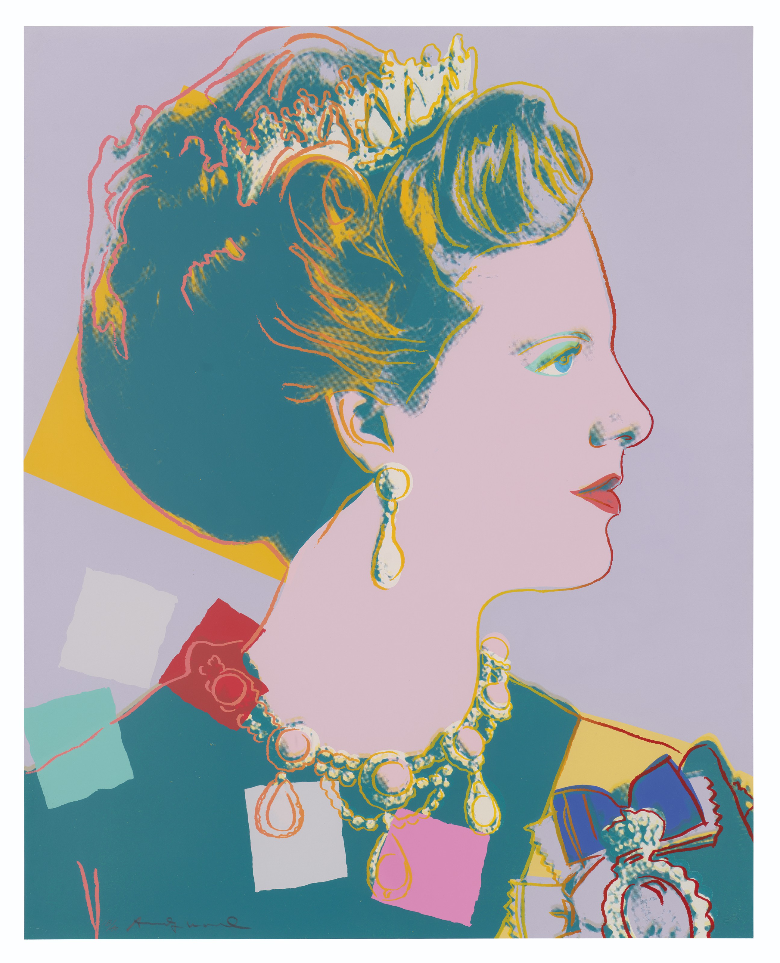 Andy Warhol — Королева Дании Маргрете II, от: Правящие королевы