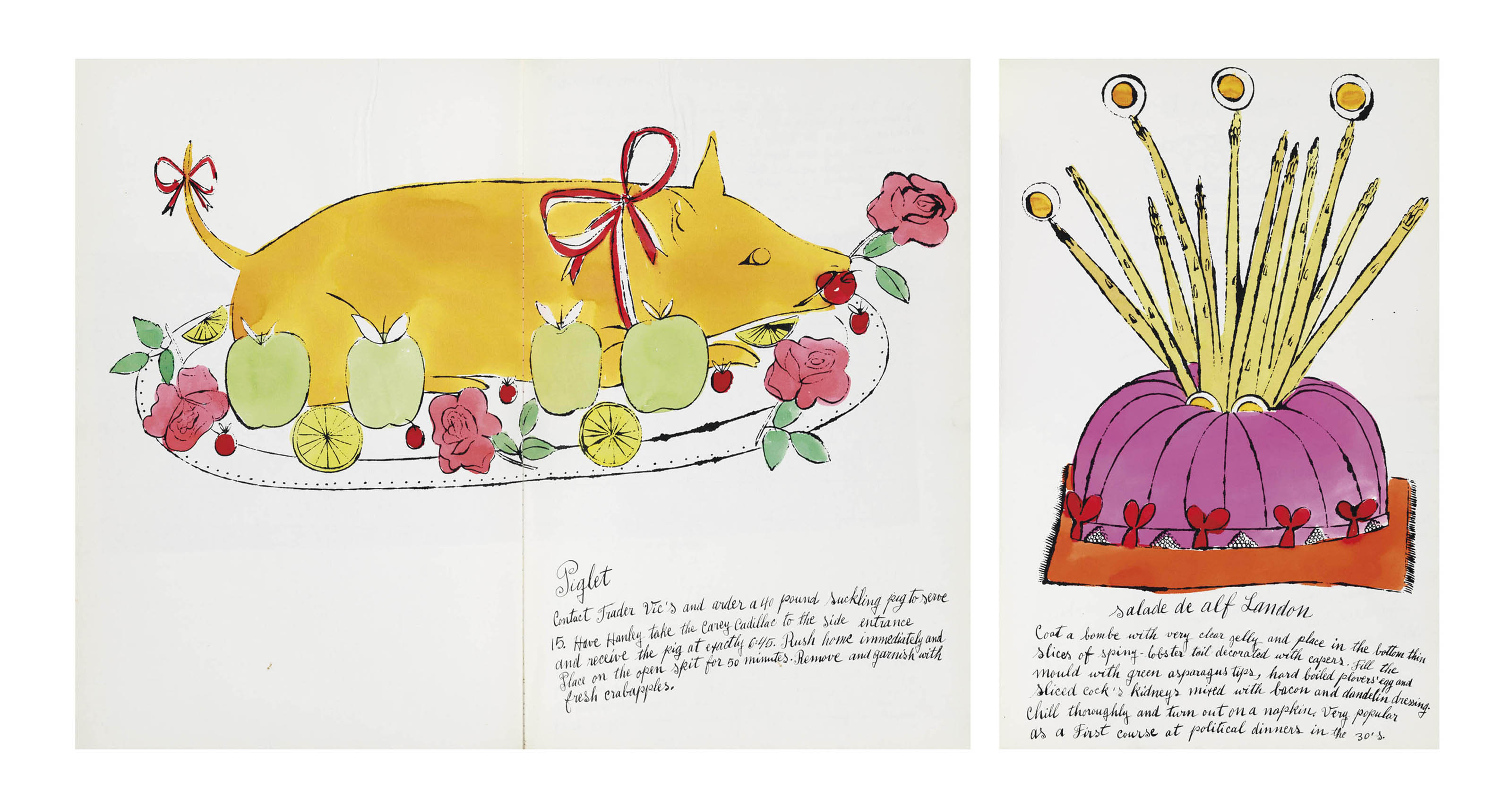 Andy Warhol — Сьюзи Франкфурт, "Дикая малина", Энди Уорхол, Нью-Йорк, 1959 (F. & S. IV.126B-143B)