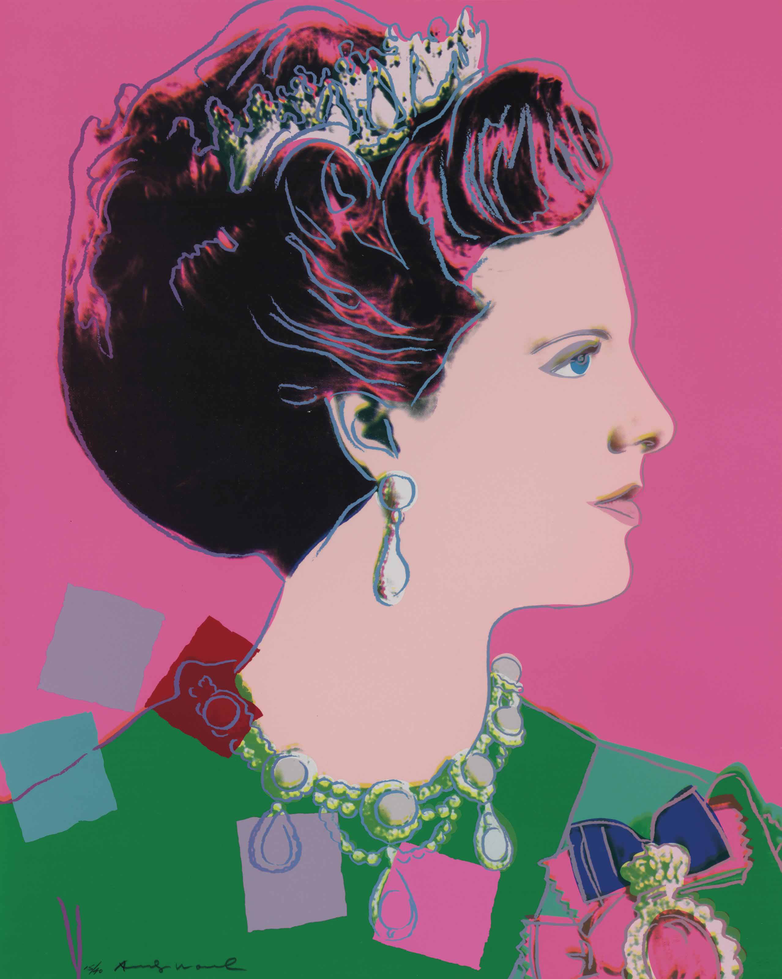 Andy Warhol — Королева Дании Маргрете II, от правящих королев