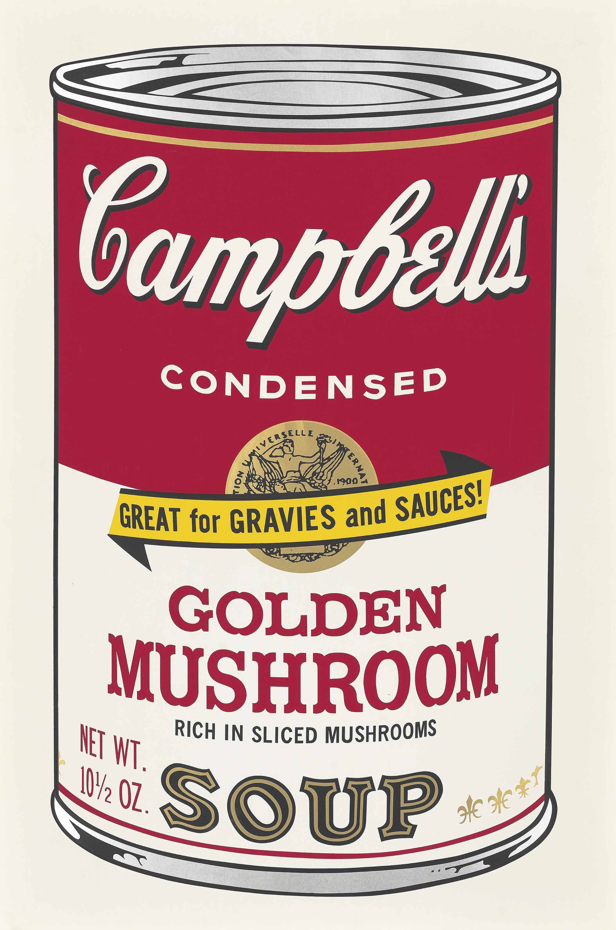 Andy Warhol — Золотистый гриб от Campbell's Soup II (Feldman & Schellmann II.62)