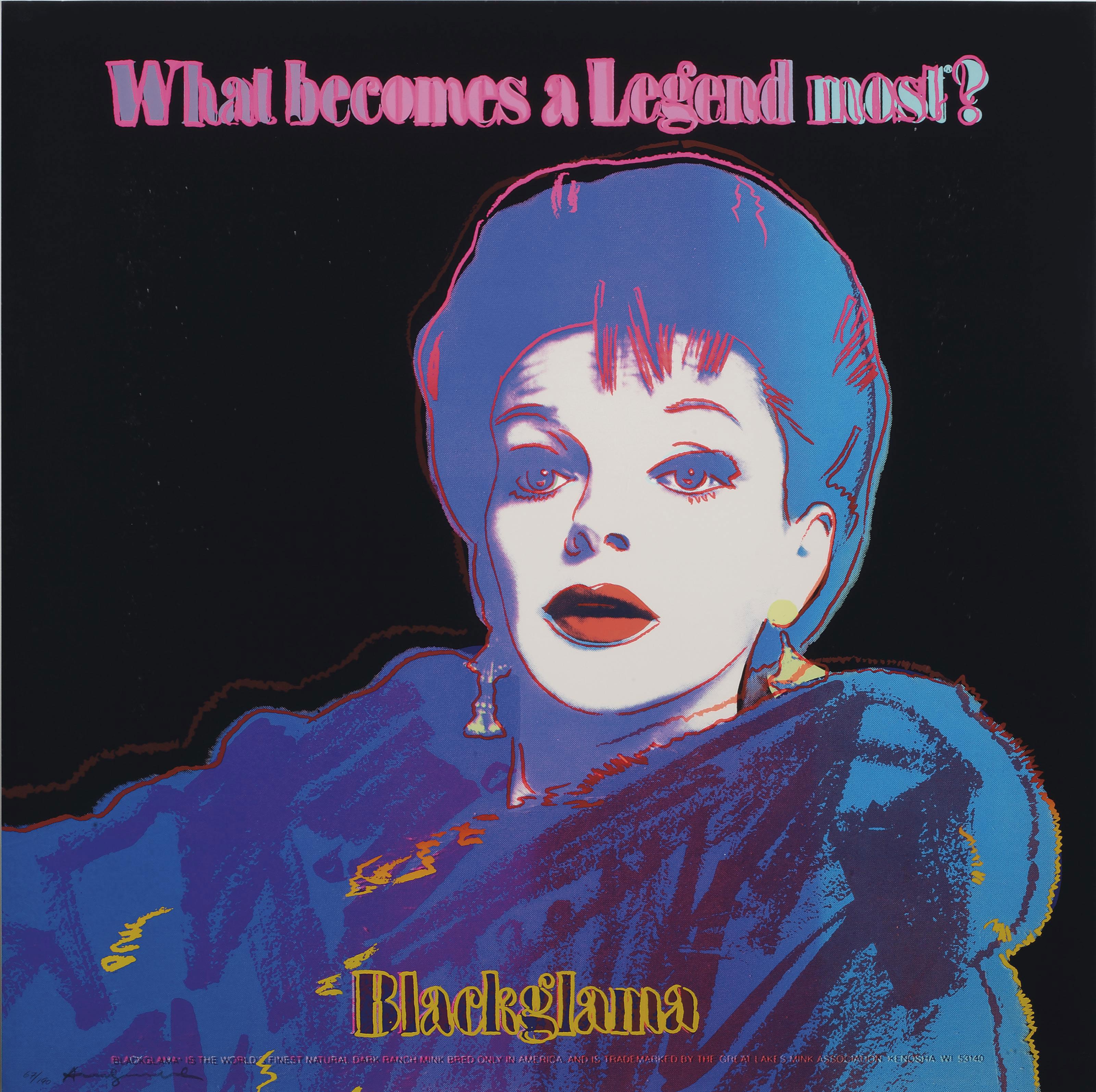 Andy Warhol — Черная Глама (Джуди Гарленд), из рекламы (F. & S. II.351)