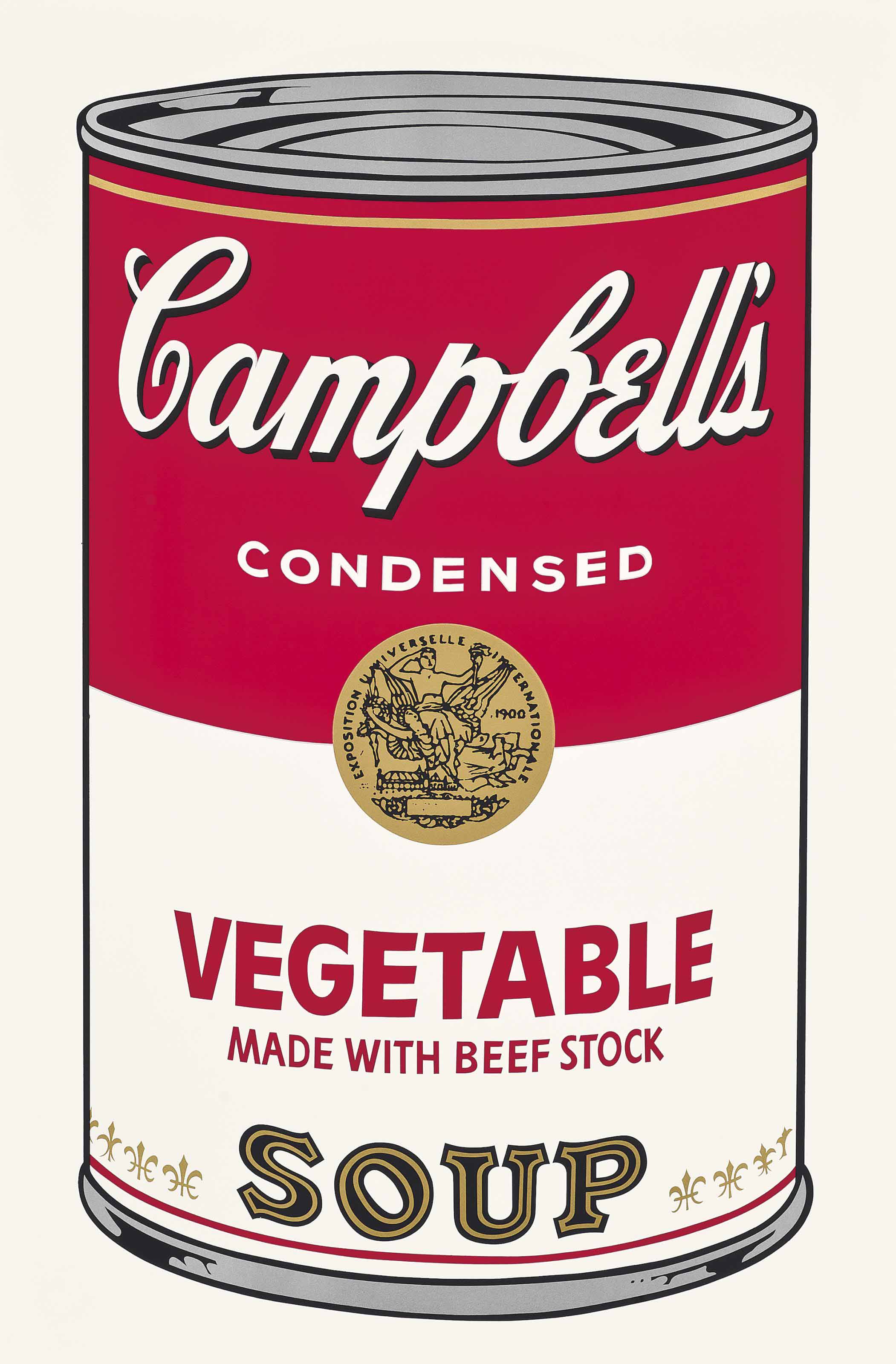 Andy Warhol — Овощ, приготовленный на говяжьем бульоне, из: Campbell's Soup I