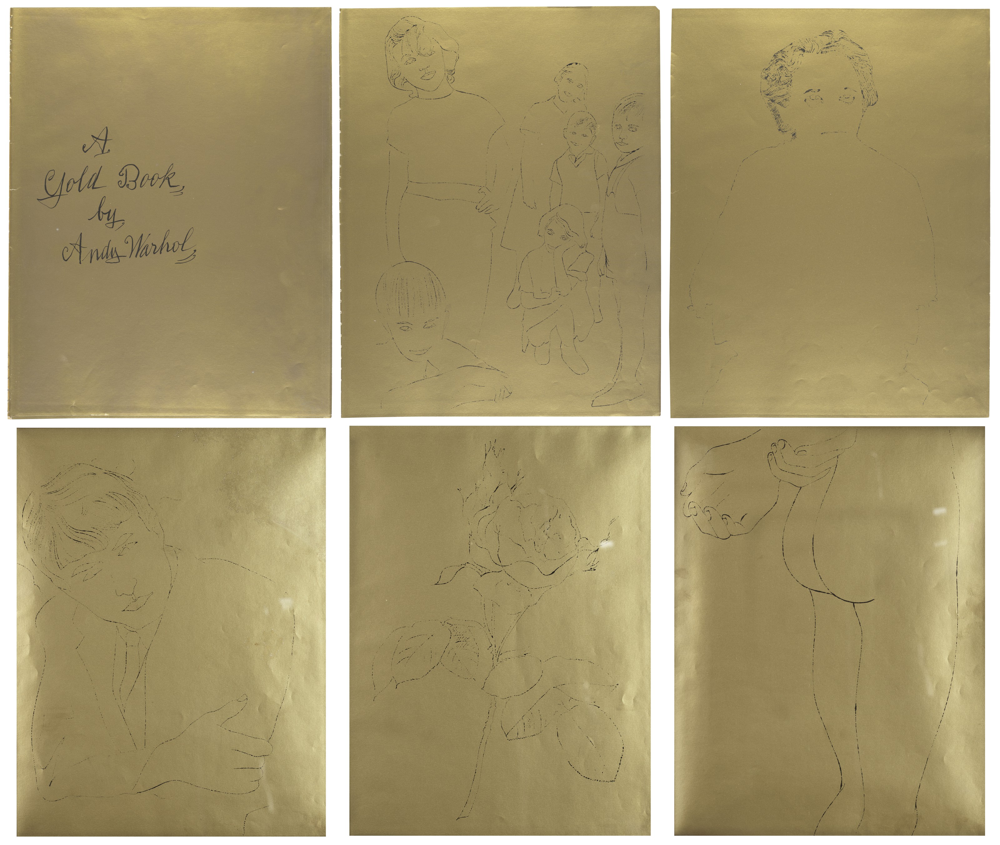 Andy Warhol — Золотая книга : шесть гравюр