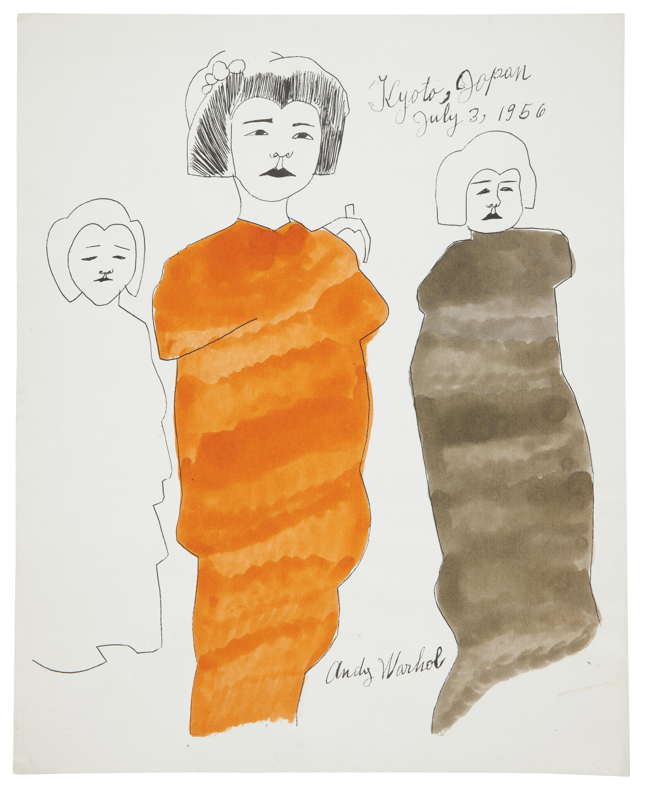 Andy Warhol — Киото, Япония - 3 июля 1956 года