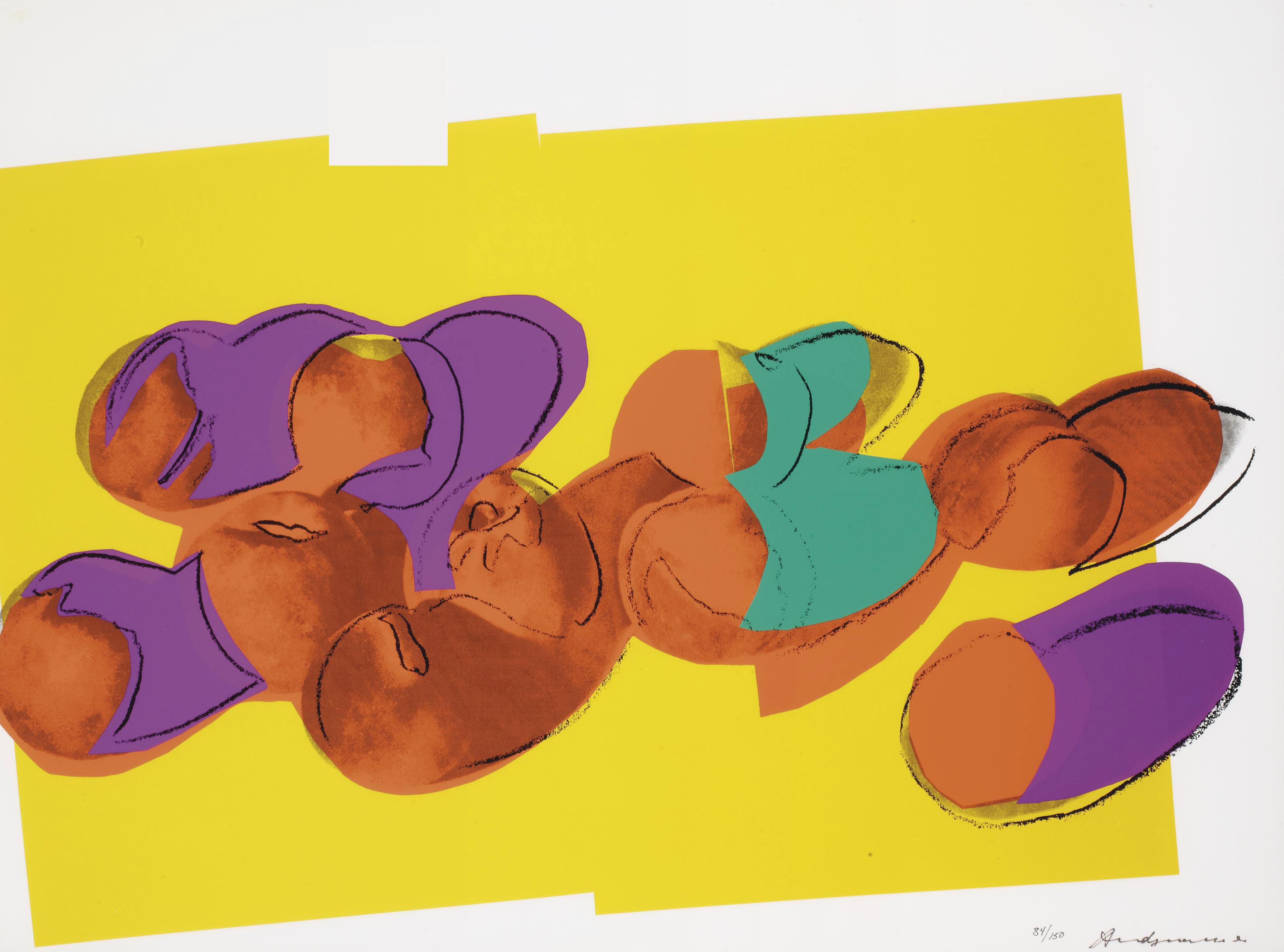 Andy Warhol — Персики из серии "Космические фрукты: натюрморты" (F. & S. II.202)