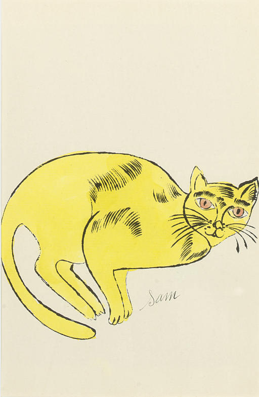 Andy Warhol — Сэм (от 25 кошек по имени Сэм и одной голубой киски)