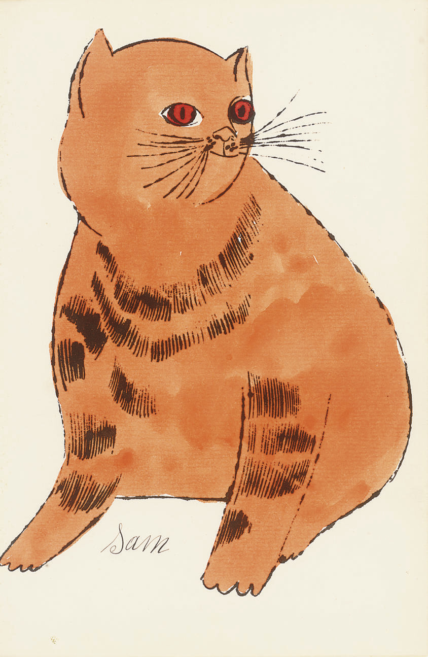 Andy Warhol — Сэм (от 25 кошек по имени Сэм и одной голубой киски)