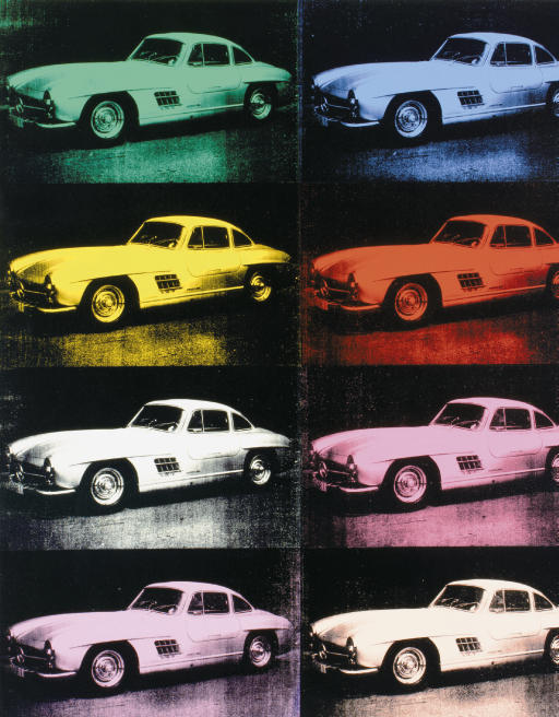 Andy Warhol — Mercedes-Benz 300 SL Купе, 1954 год выпуска