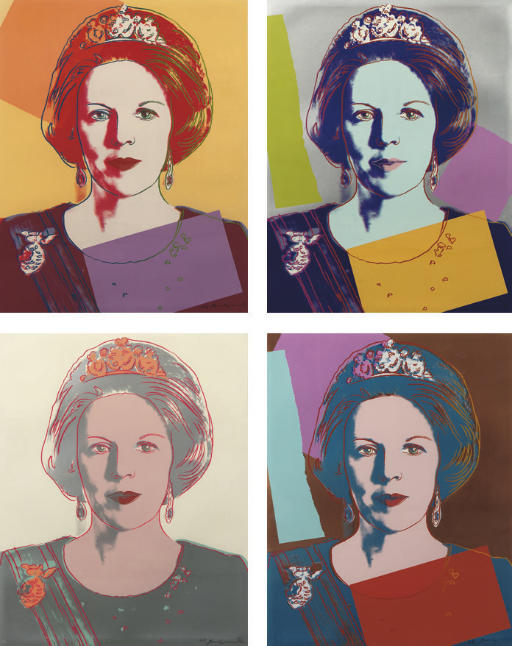 Andy Warhol — Королева Нидерландов Беатрикс, от: Правящих королев (Фельдман и Шеллман, 338-341)