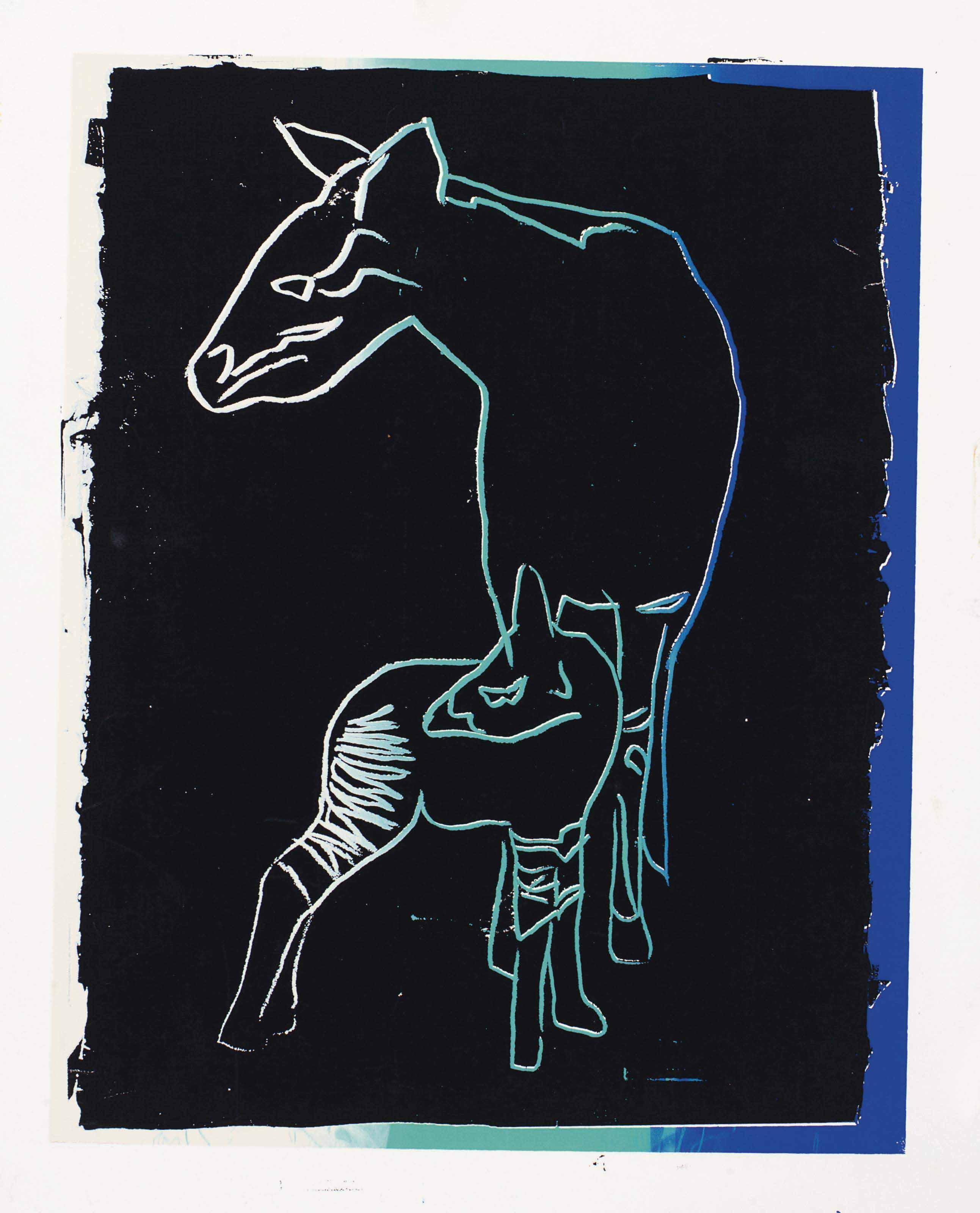 Andy Warhol — Окапи, из "Исчезающих животных"