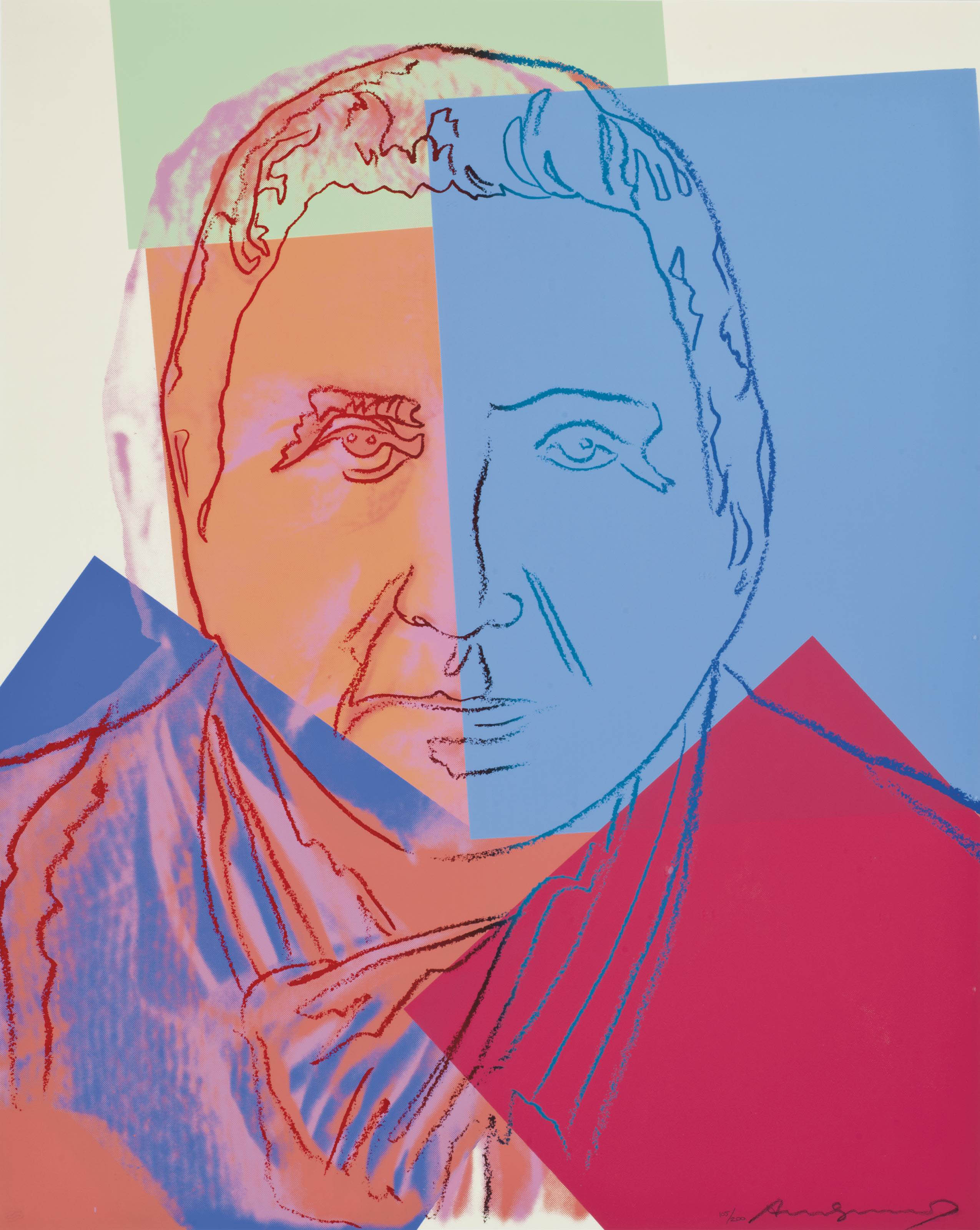 Andy Warhol — Гертруда Стайн, из "Десяти портретов евреев двадцатого века" (F. & S. II.227)
