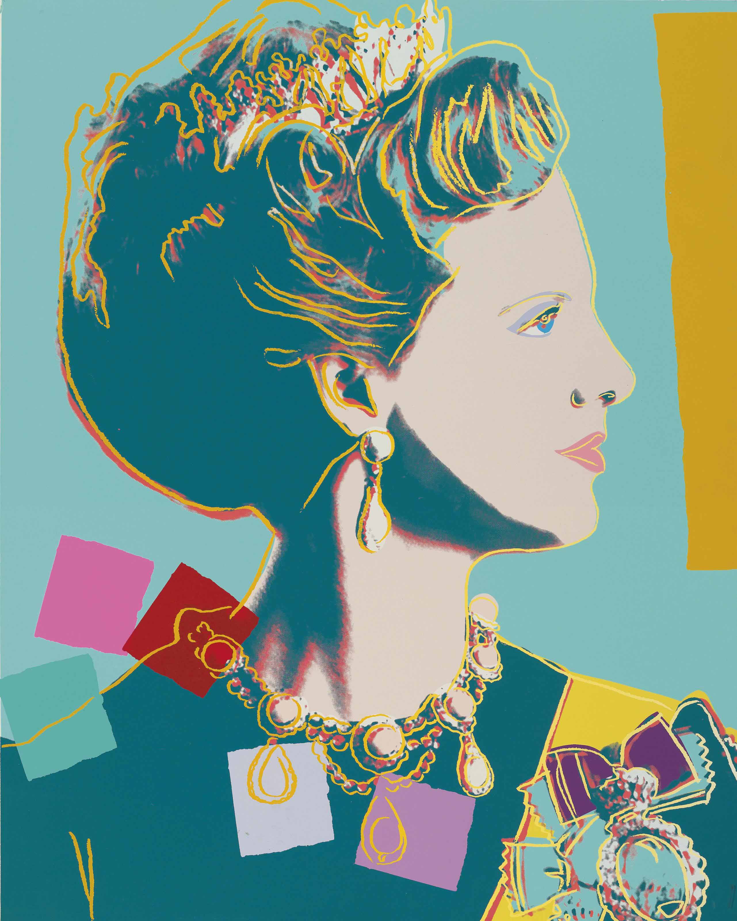 Andy Warhol — Королева Маргрете II (Фельдман и Шеллман II, 345)
