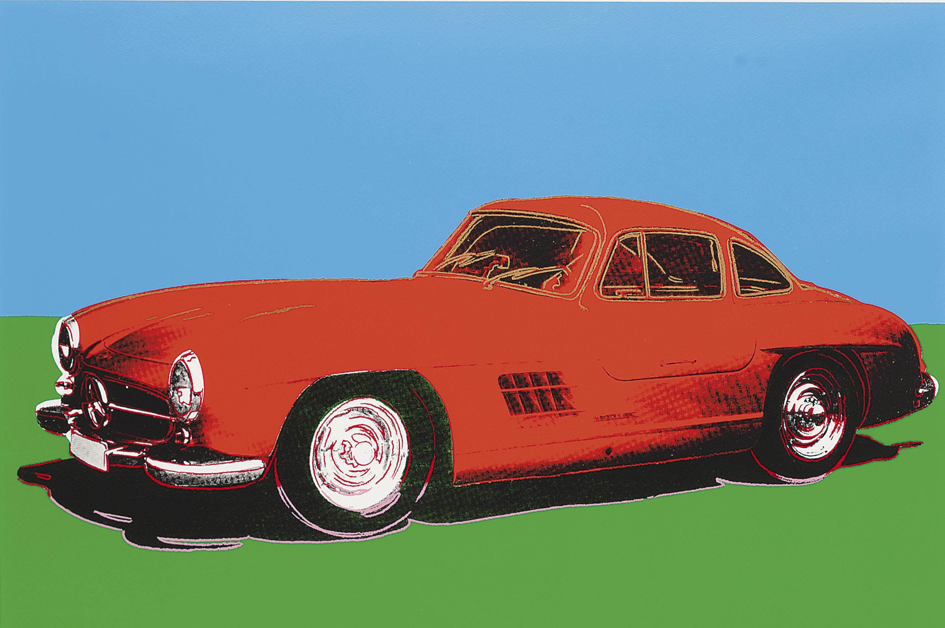 Andy Warhol — Автомобили Mercedes 300 SL Gulwing