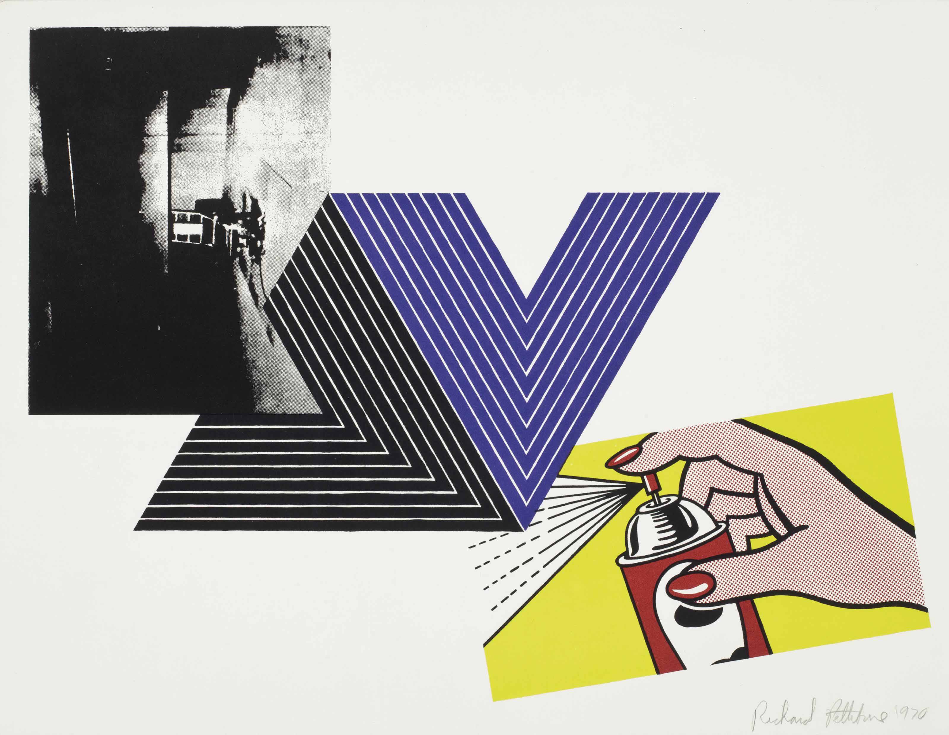 Andy Warhol — Авторский принт (совместно с Энди Уорхолом, Фрэнком Стеллой и Роем Лихтенштейном)