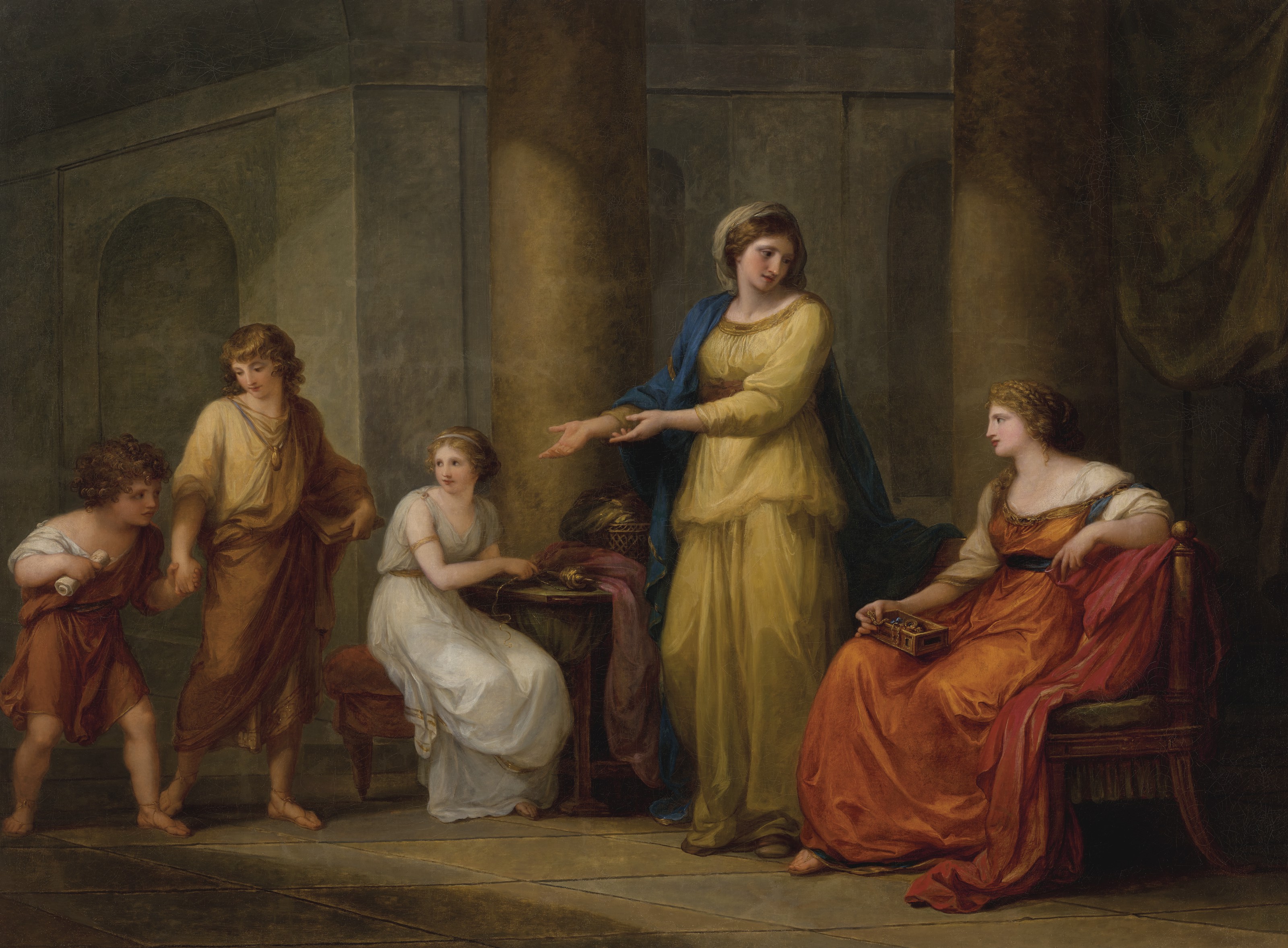 Angelica Kauffmann — Корнелия, мать Гракхов, изображение 1