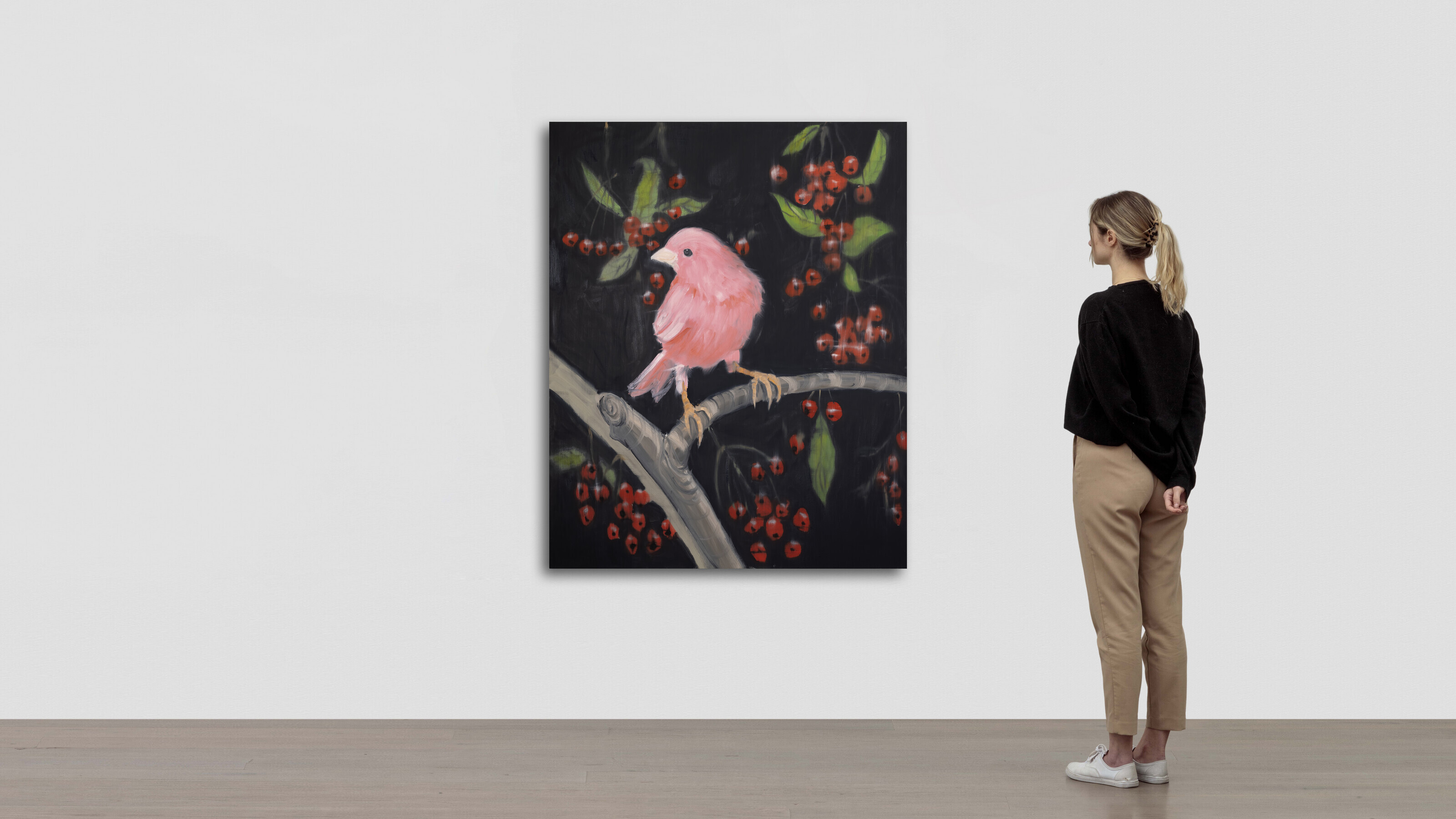 Ann Craven — Выходя на улицу с вишнями, 2011, изображение 3