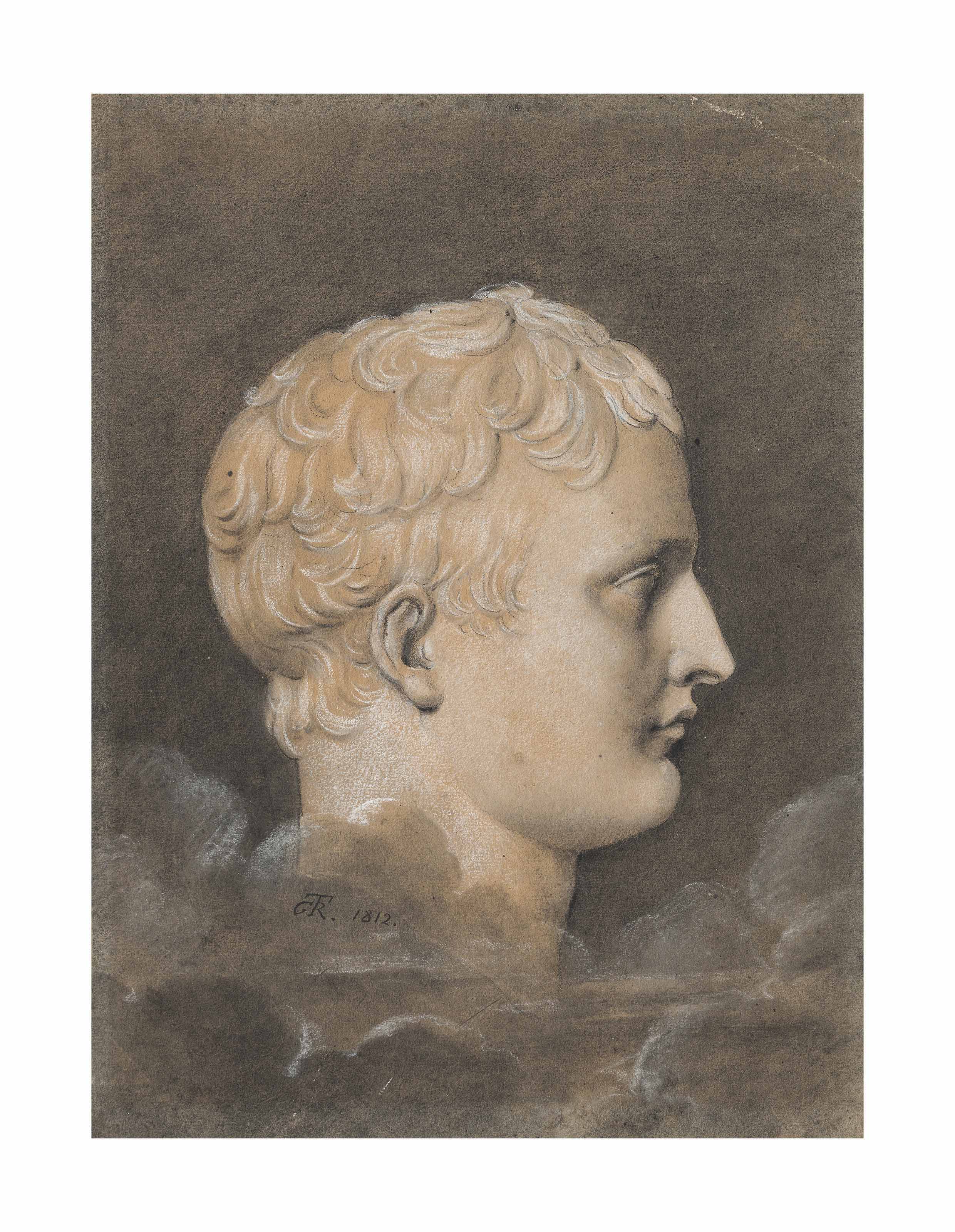 Anne Louis Girodet — Скульптурный портрет императора Наполеона Бонапарта I (1769-1821) в профиль