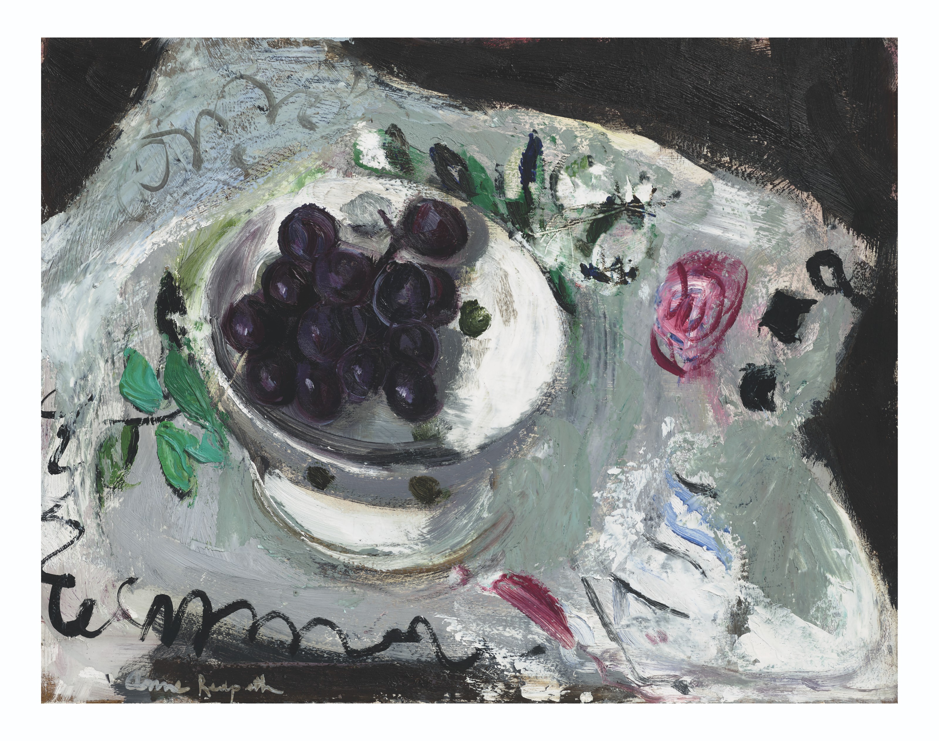 Anne Redpath — Блюдо из винограда