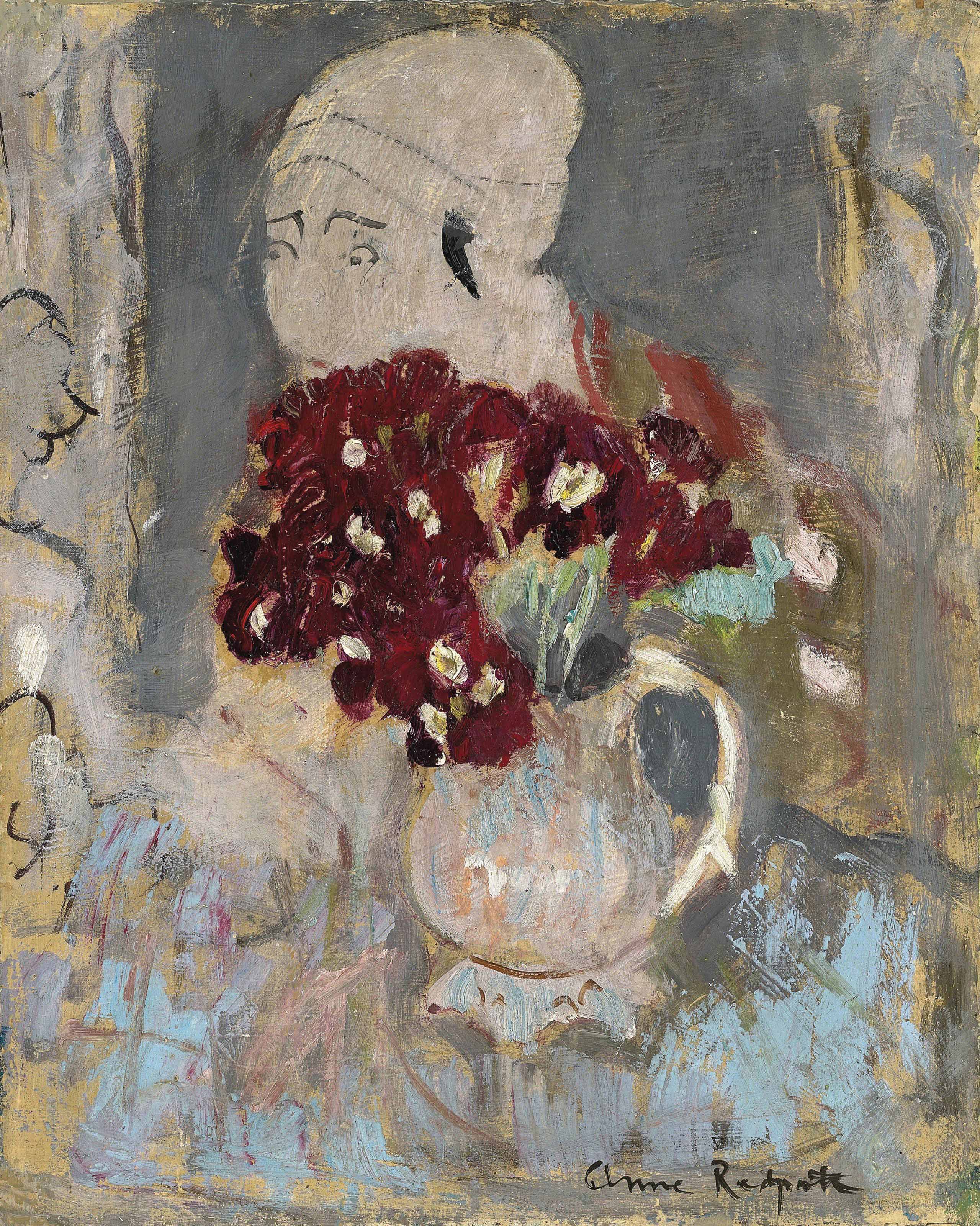 Anne Redpath — Примулы и японский принт