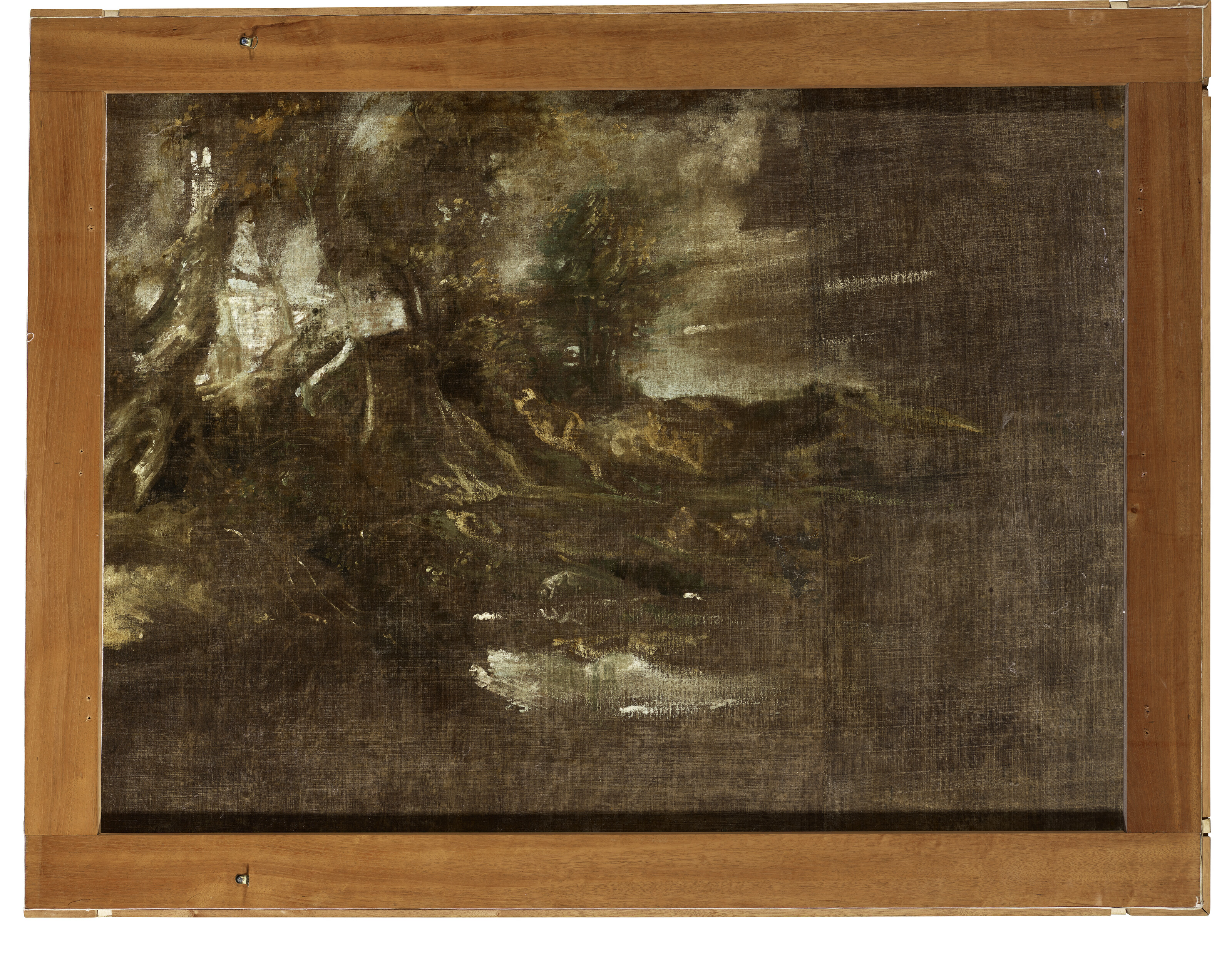 Anthony van Dyck — Андалузская лошадь (справа) ; Лесной пейзаж – набросок (оборотная сторона), изображение 3