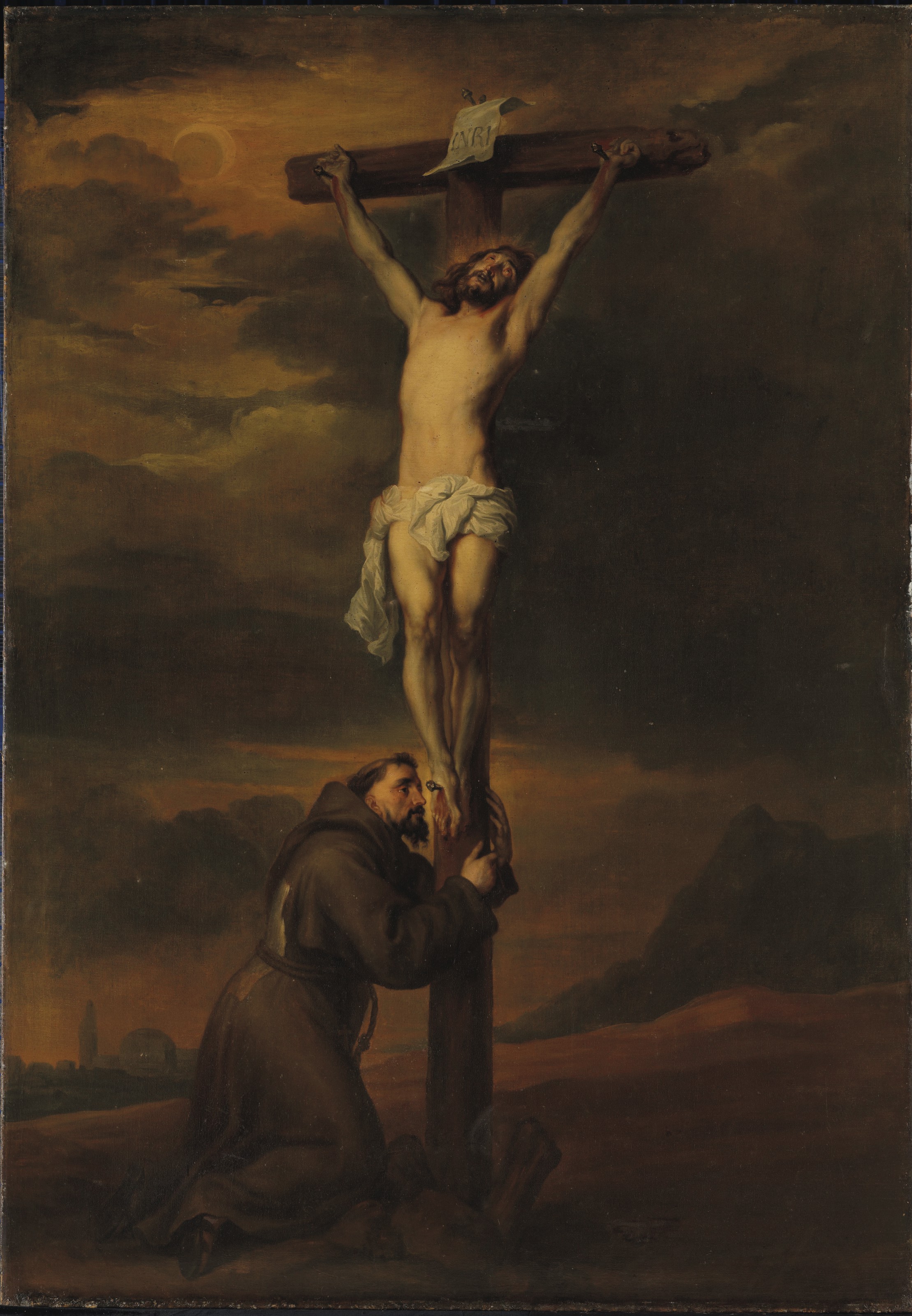 Anthony van Dyck — Святой Франциск Ассизский у подножия креста, изображение 4